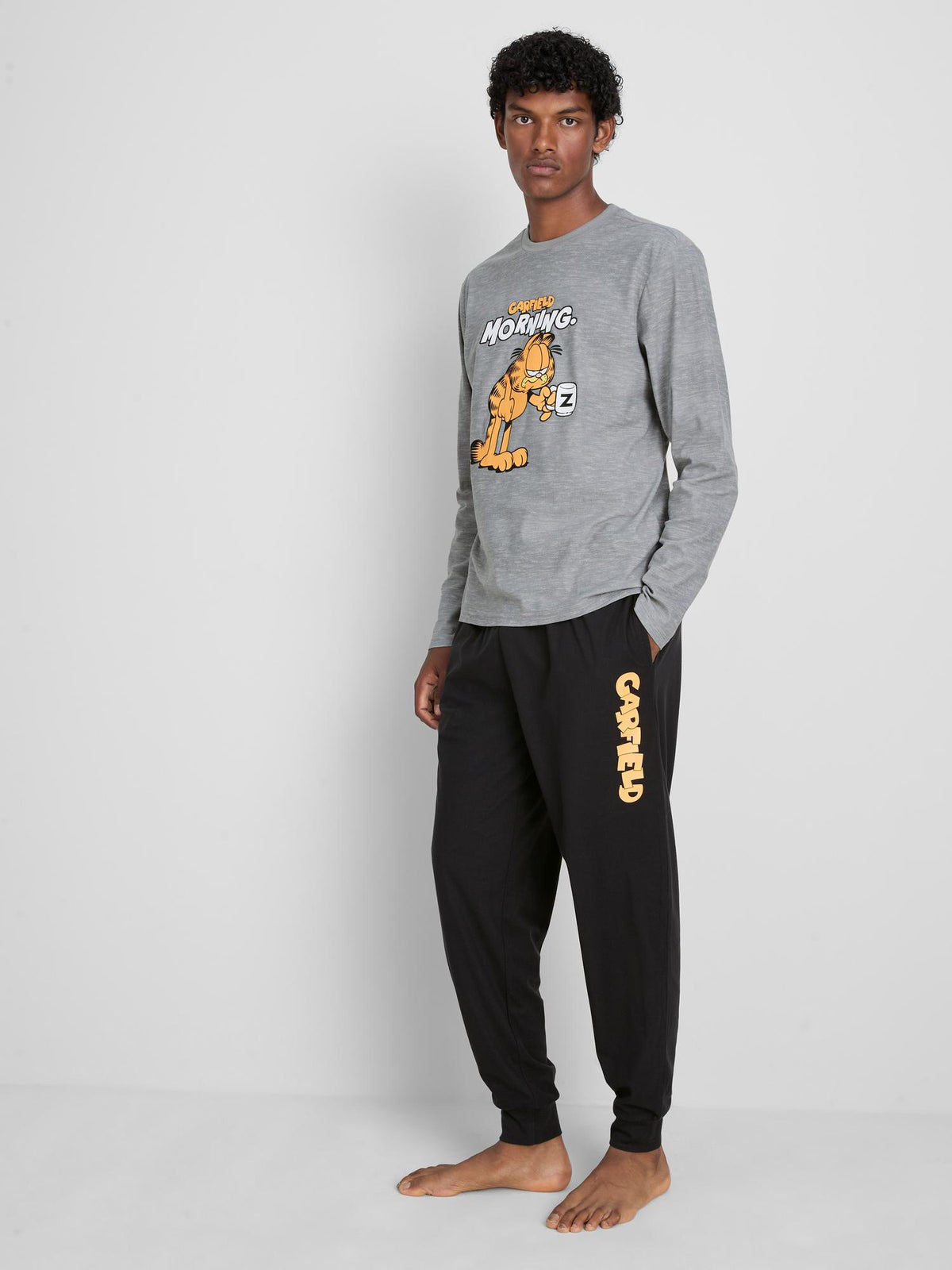 Garfield Graphic Pyjama Set - Grey