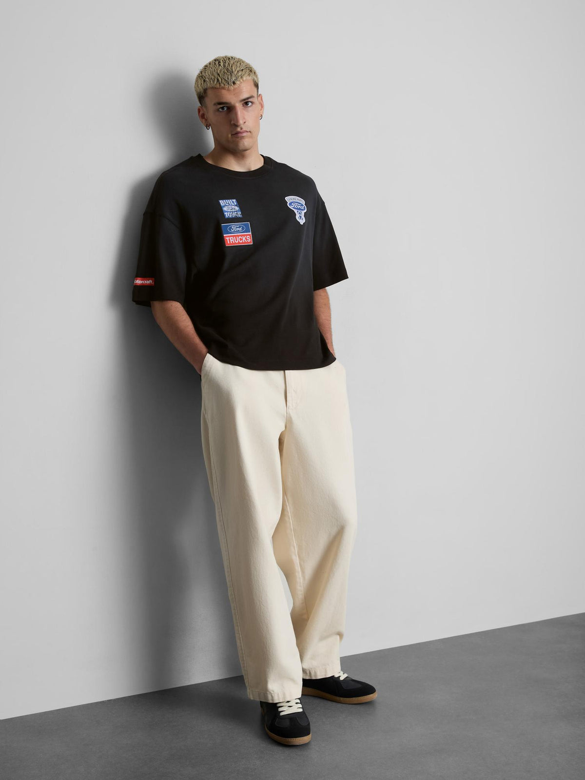 Ford Pure Cotton Badge T-Shirt - Black