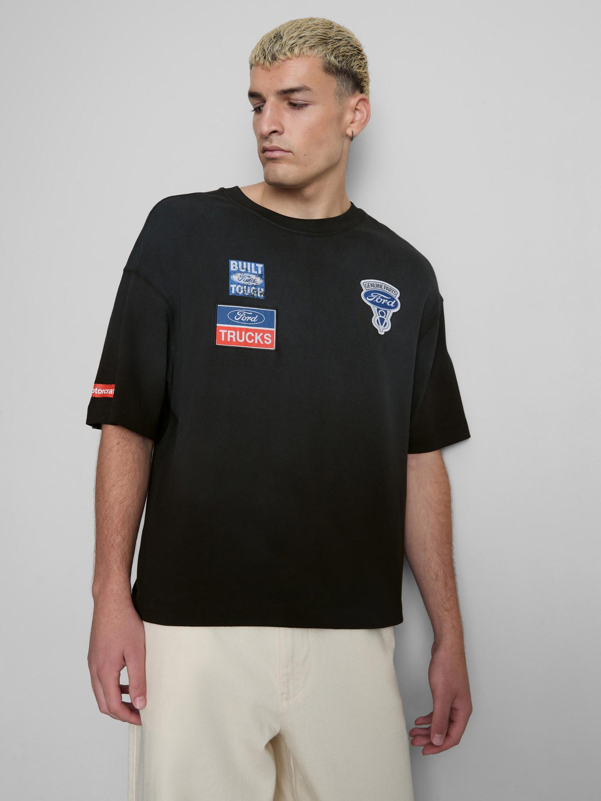 Ford Pure Cotton Badge T-Shirt - Black