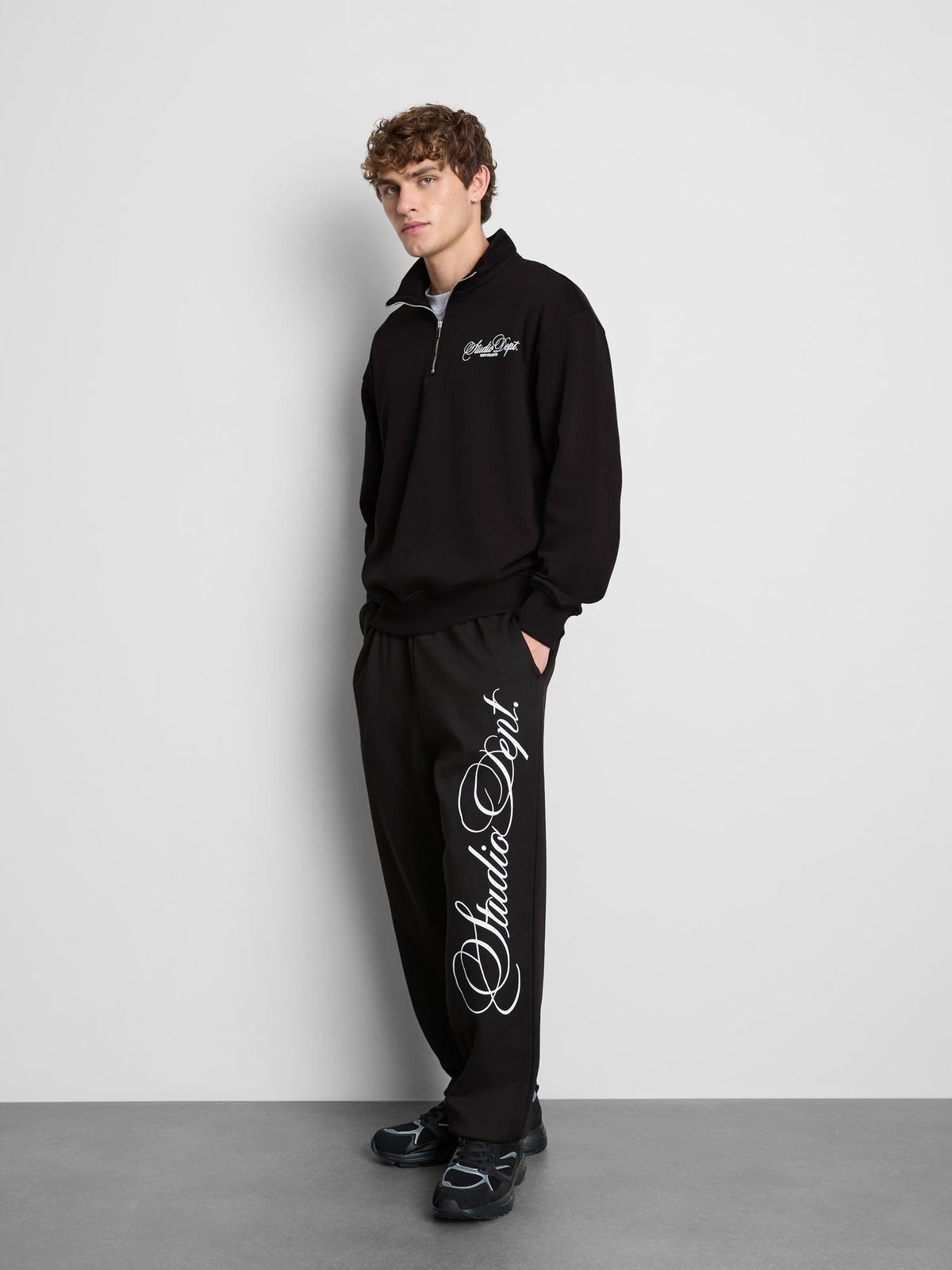 Studio Dept. Quarter Zip Sweatshirt - Black
