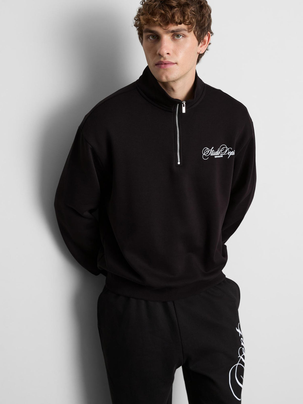 Studio Dept. Quarter Zip Sweatshirt - Black