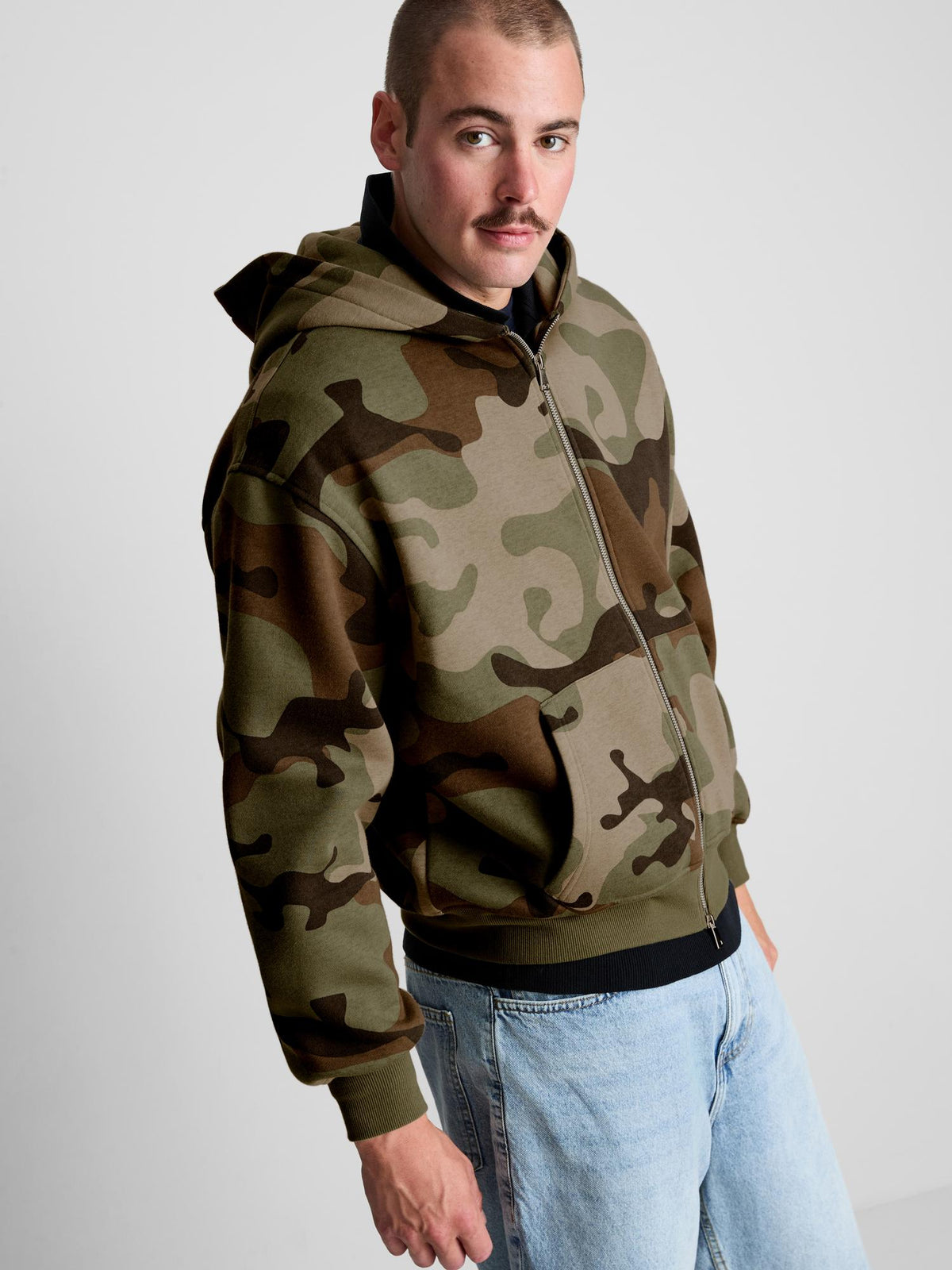 Camo Zip Hoodie - Camouflage
