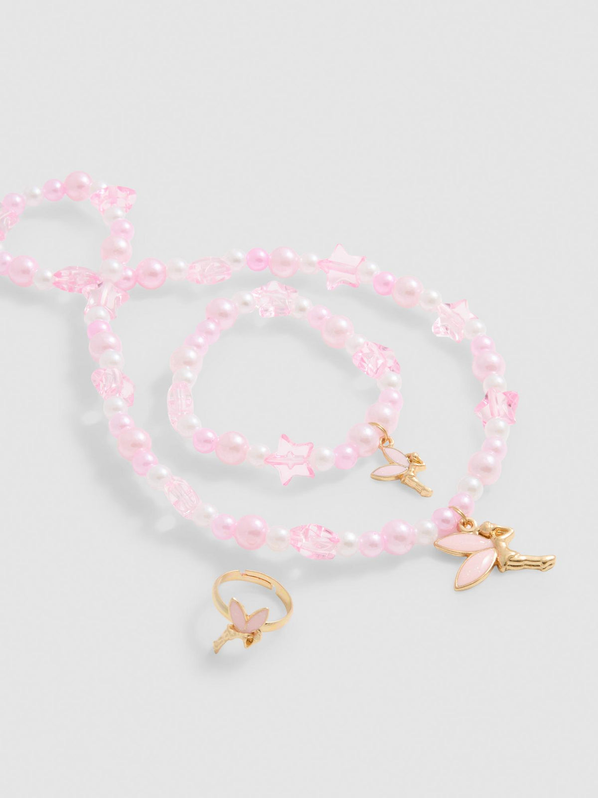 3pk Fairy Jewellery Set - Pink