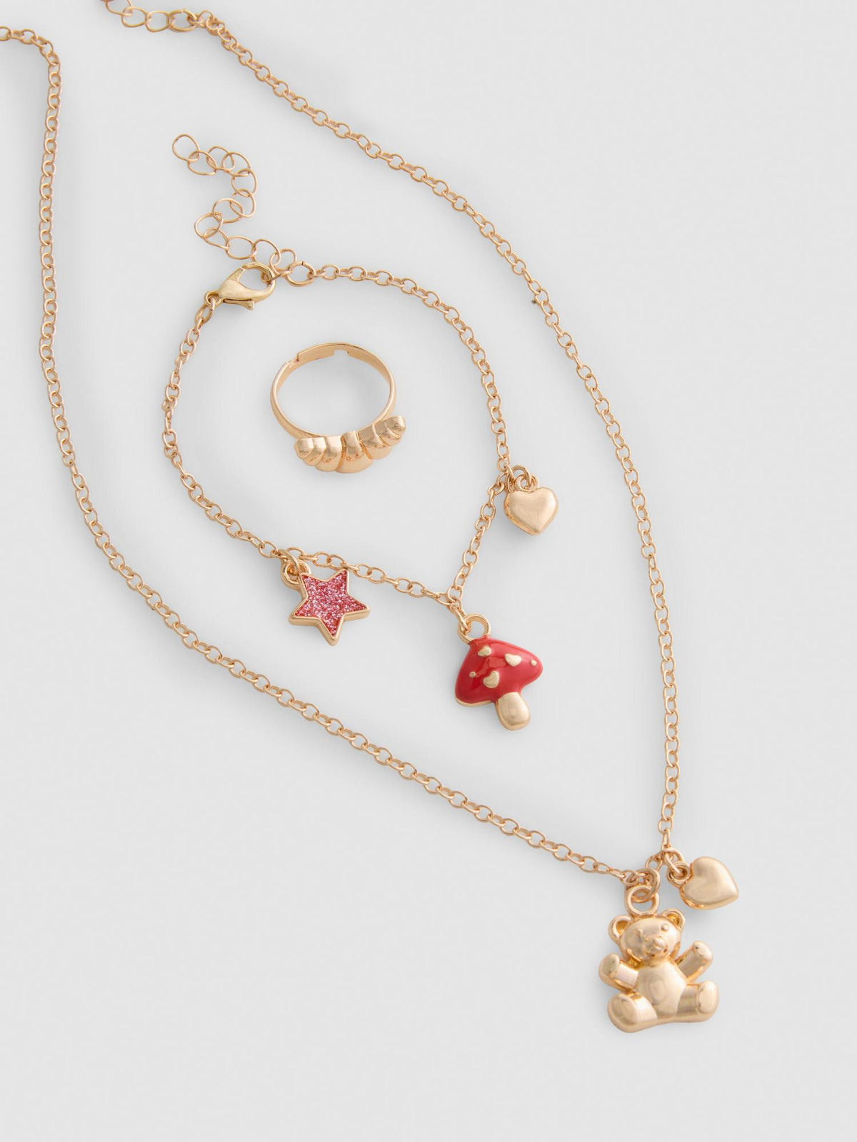 3pk Charm Jewellery Set - Multi