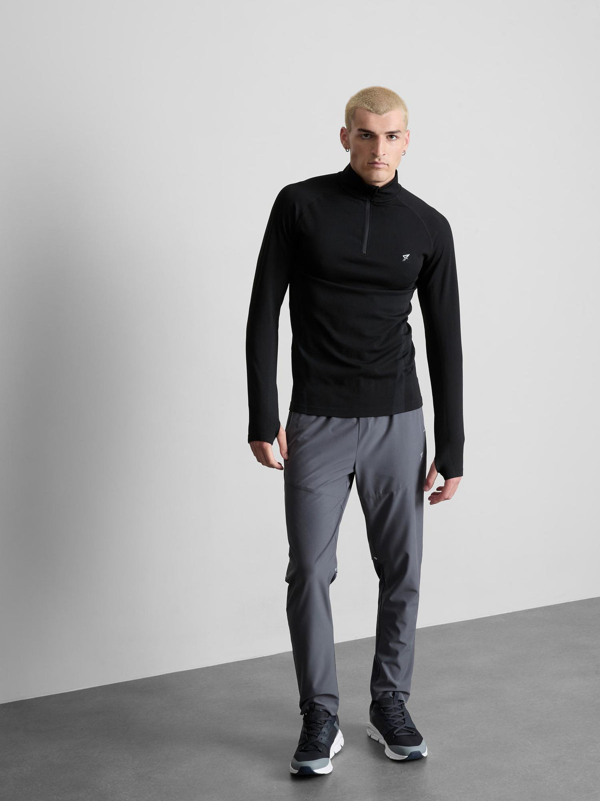 Primark Form | Quarter Zip Gym Top - Black