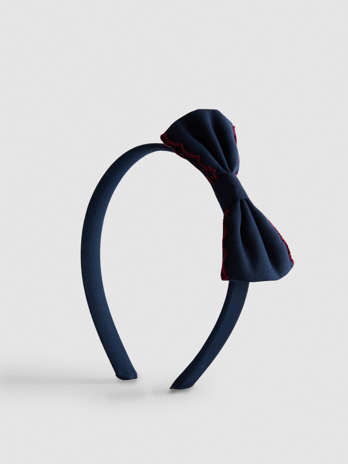 Bow Hairband - Navy