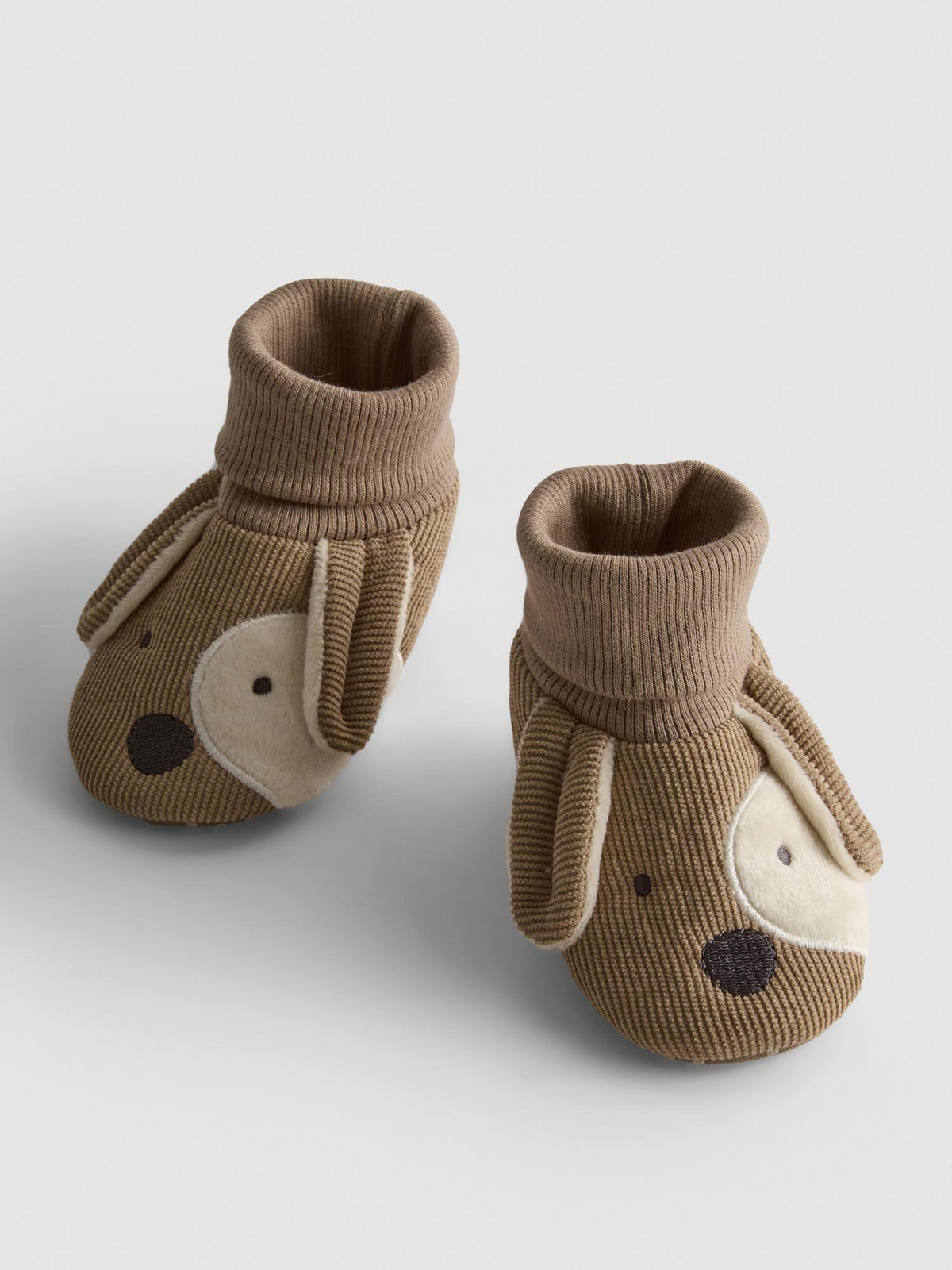Dog Character Booties - Light Brown