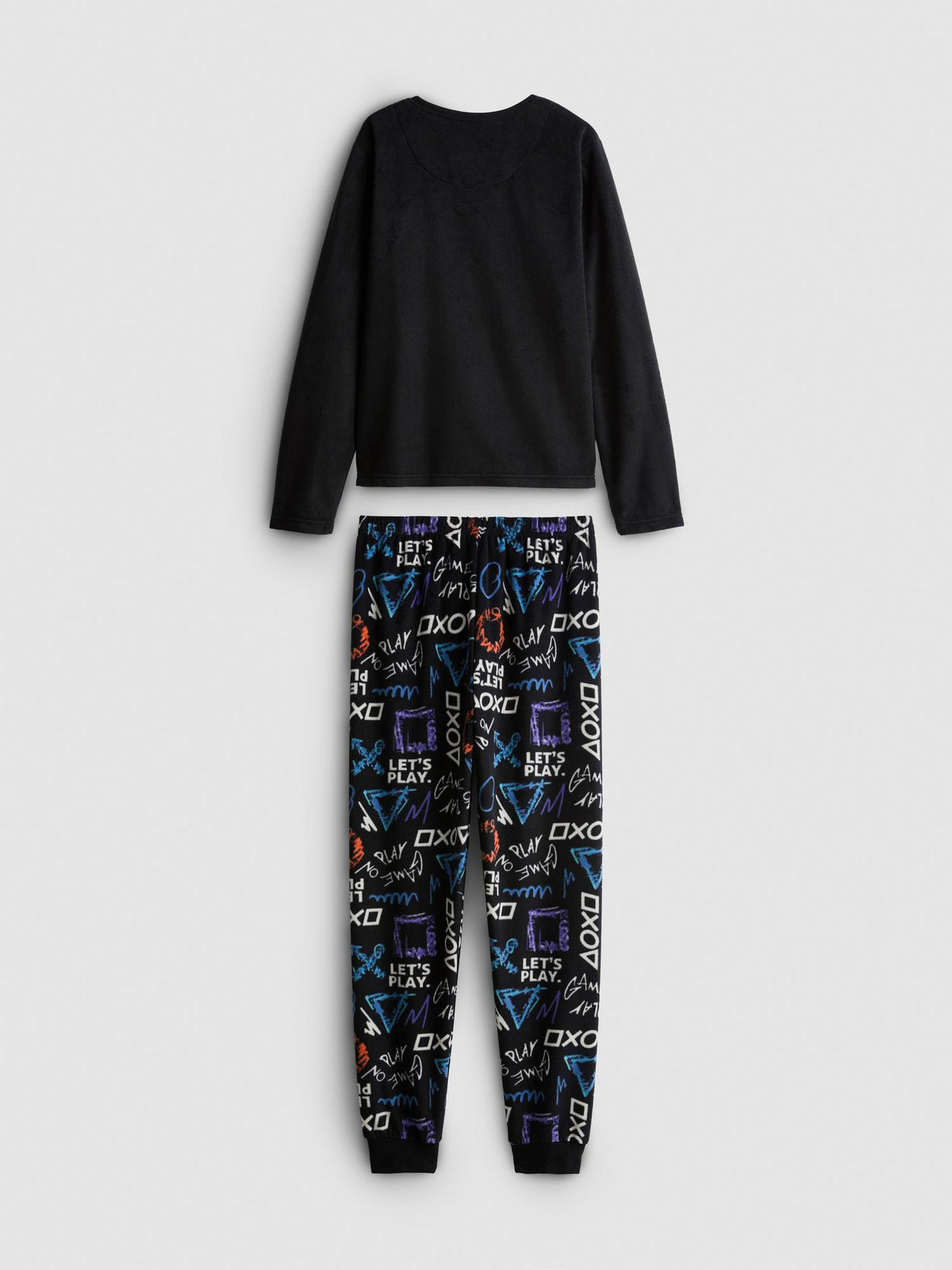 7-15yrs | PlayStation Fleece Pyjamas - Black