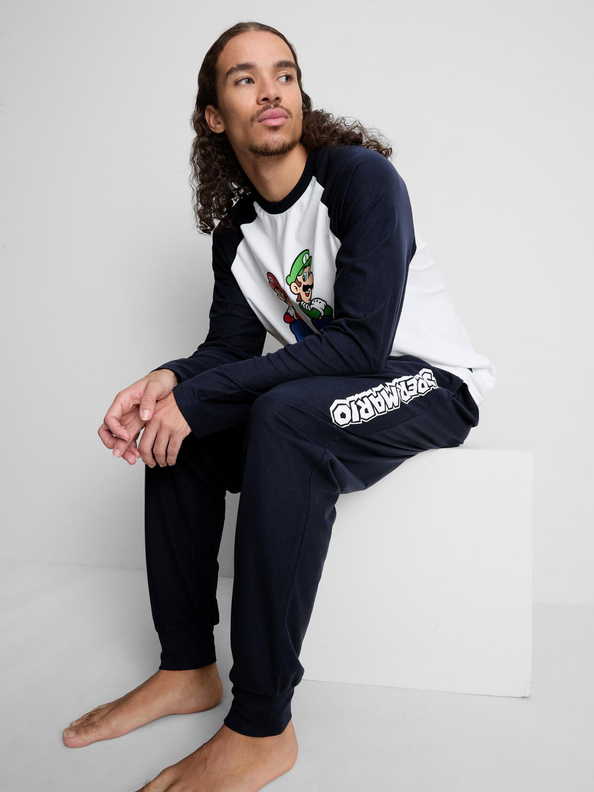 Super Mario Character Pyjamas - White