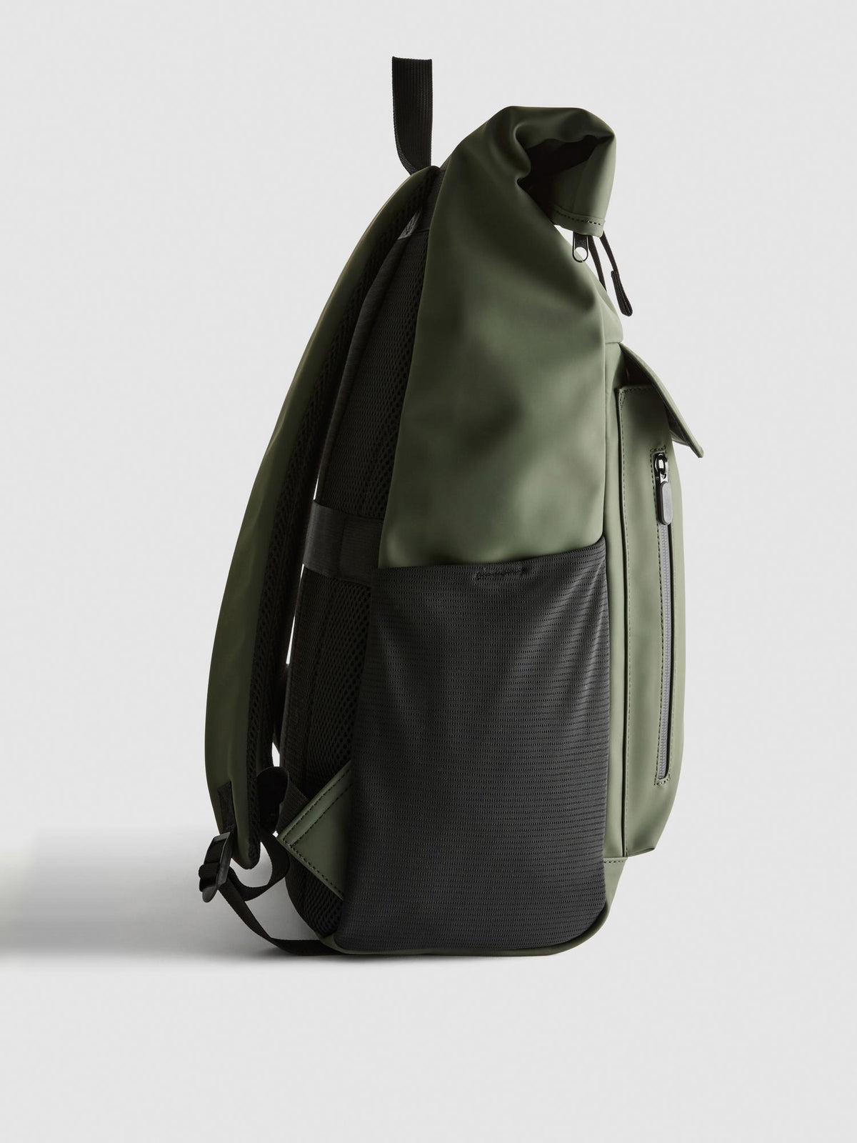 Roll-Top Backpack - Khaki