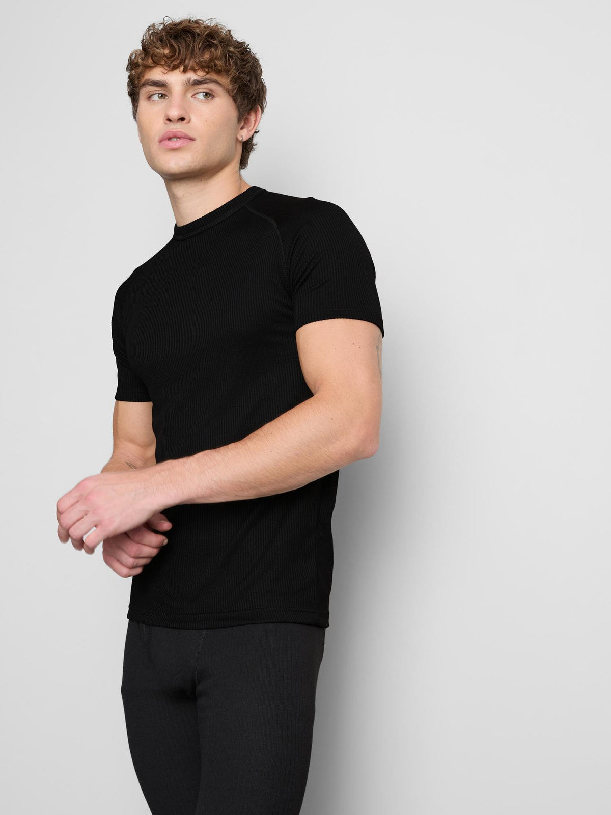 Heat IQ Extra Warm Thermal Ribbed Top - Black