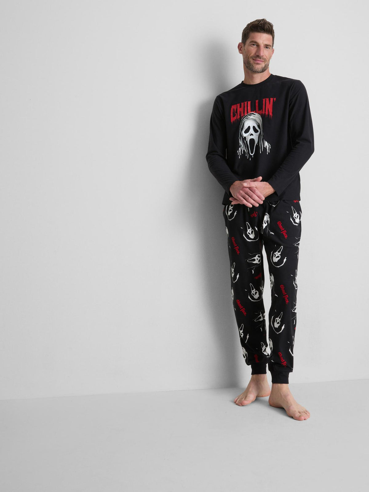 Ghostface Long Pyjamas - Black