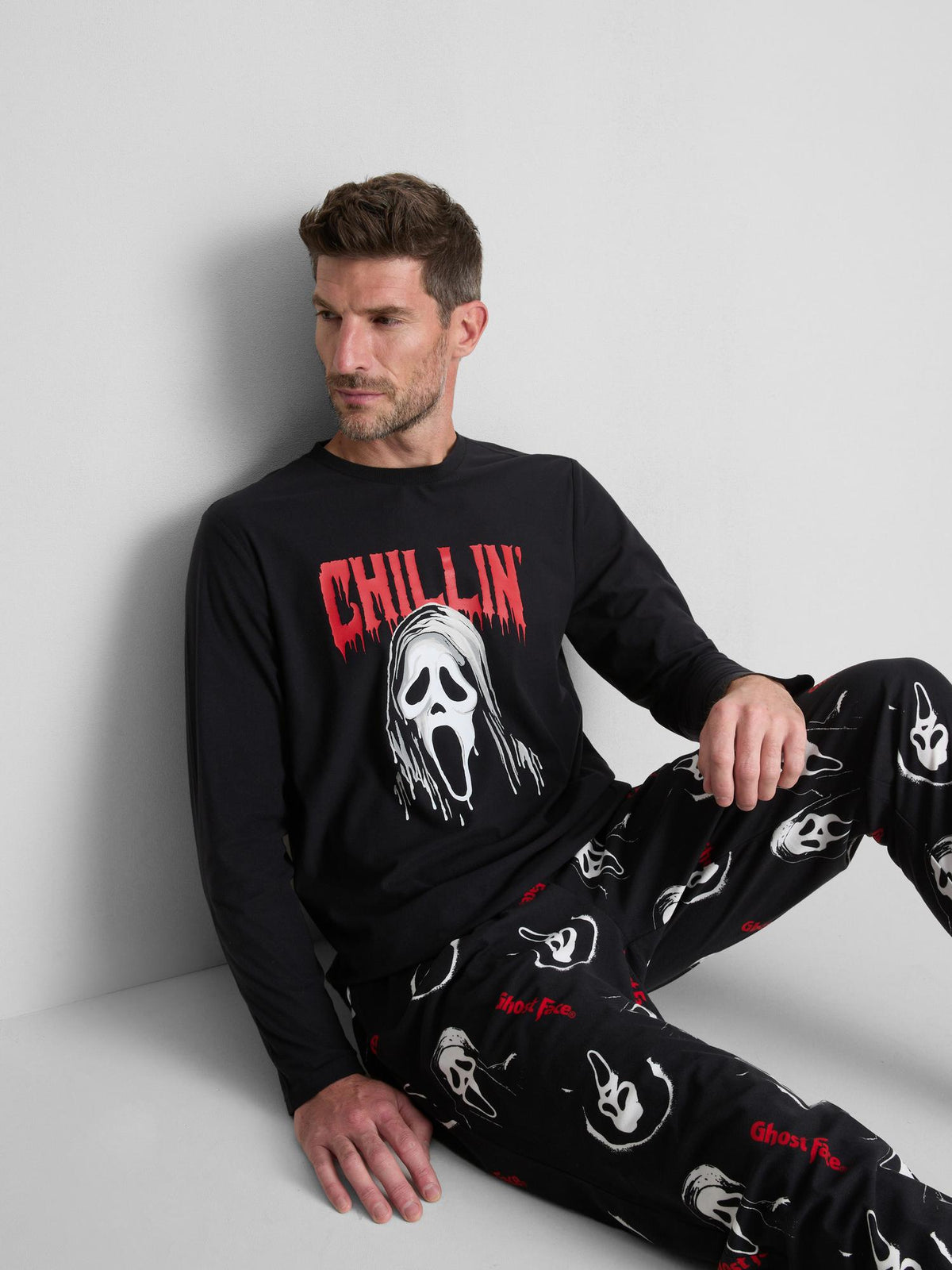 Ghostface Long Pyjamas - Black