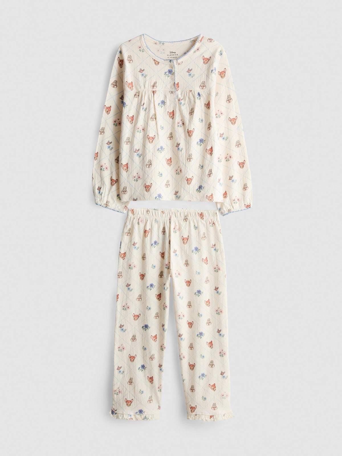 5-15yrs | Disney’s Bambi Crinkle Pyjamas - Ivory