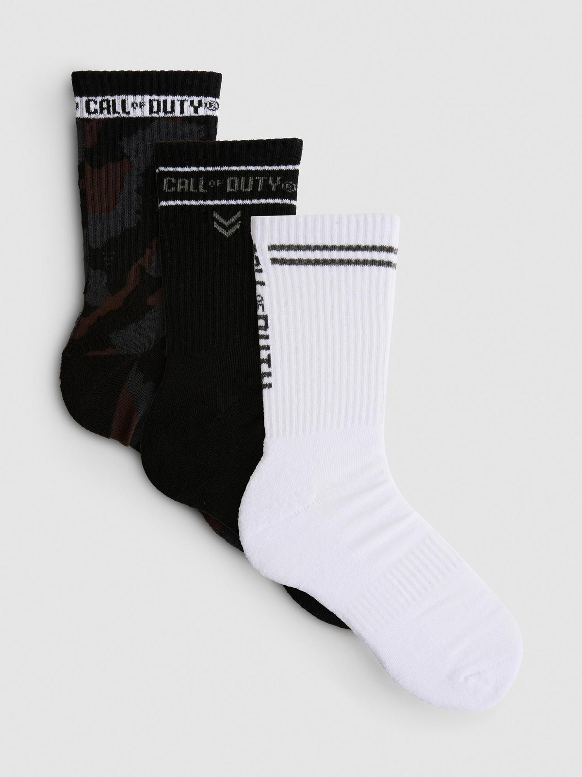 3pk Call of Duty Crew Socks - Black