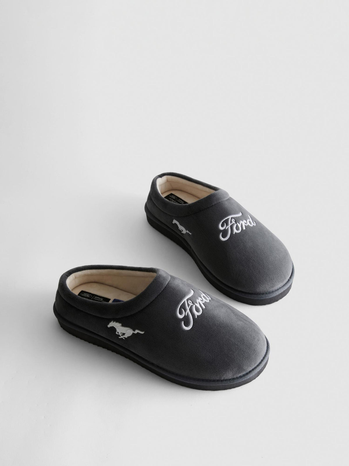 Ford Mule Slippers - Grey