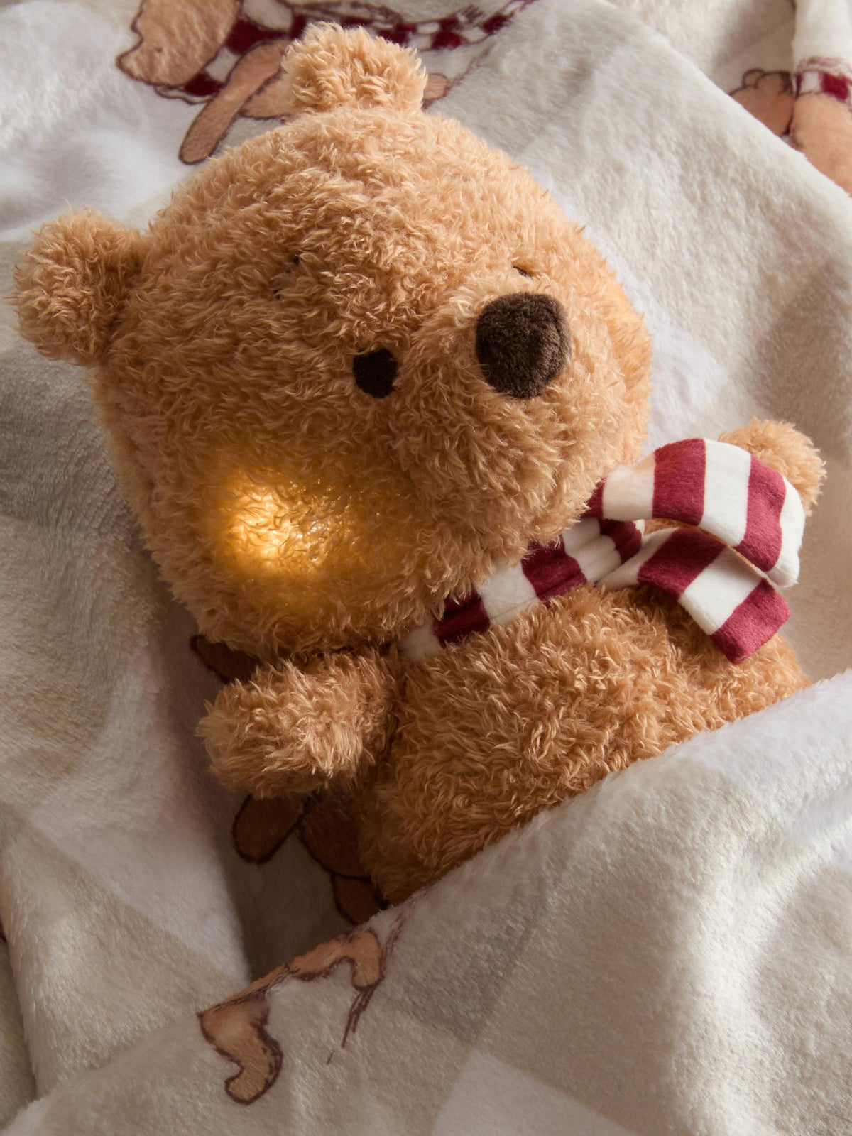 Disney's Winnie the Pooh Plush And Throw Set - Light Yellow