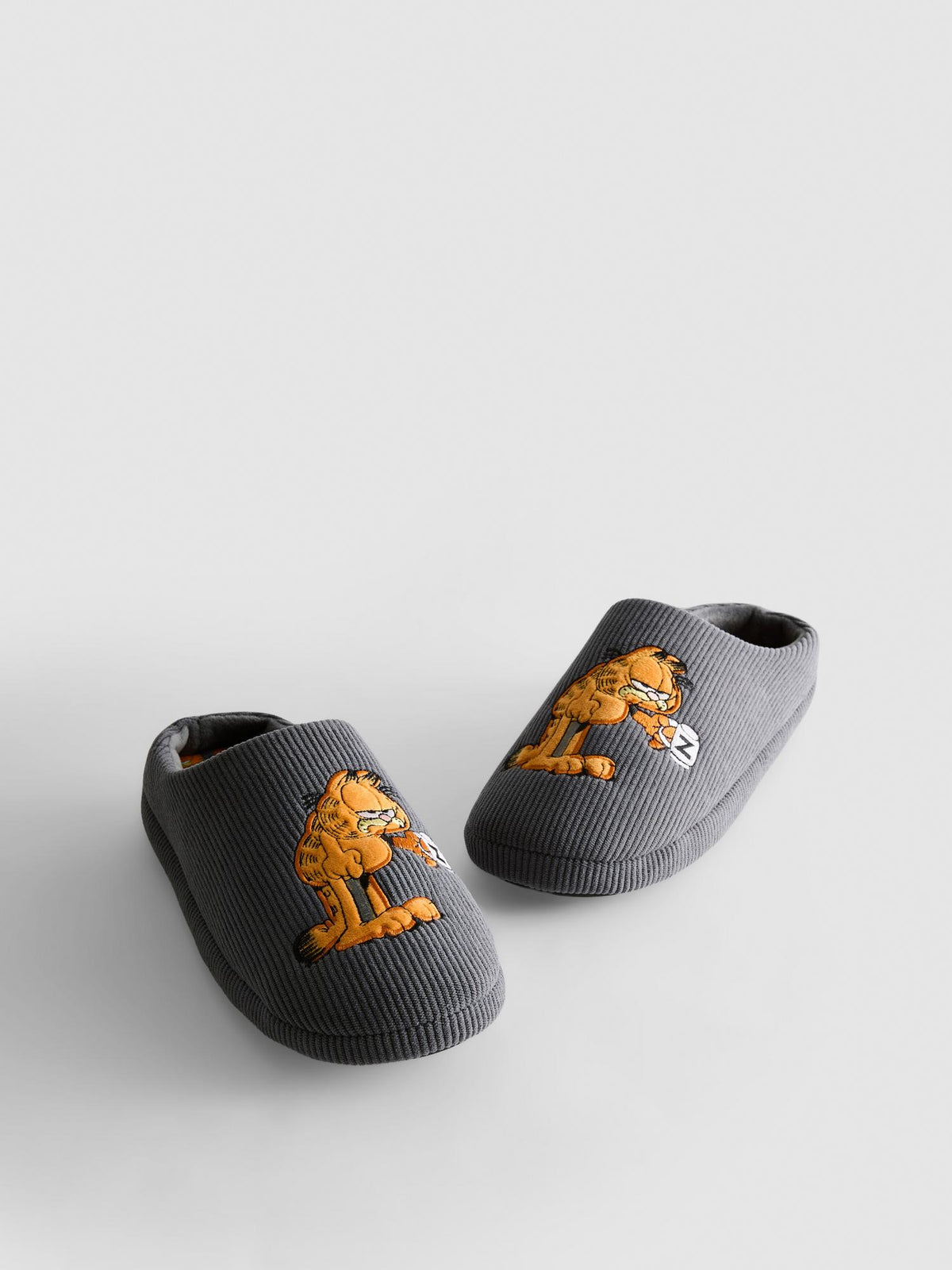 Garfield Mule Slippers - Charcoal