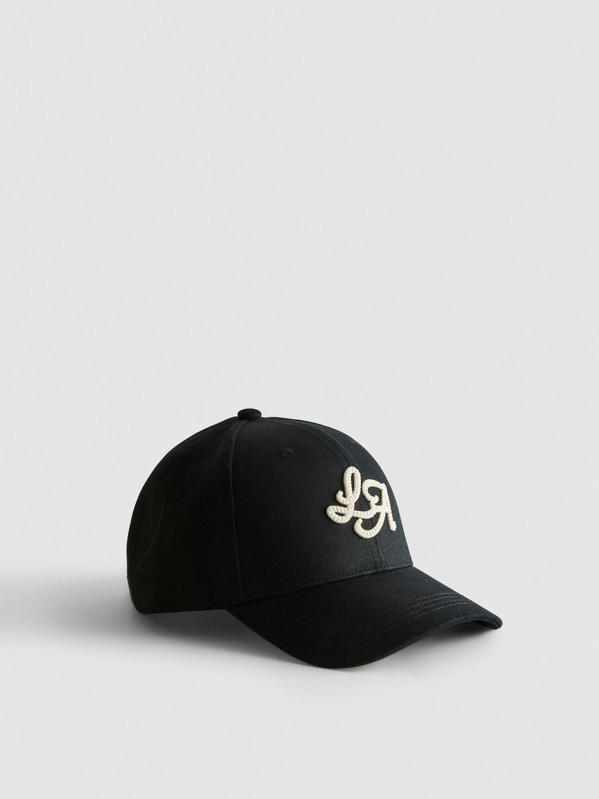 LA Embroidered Baseball Cap - Black