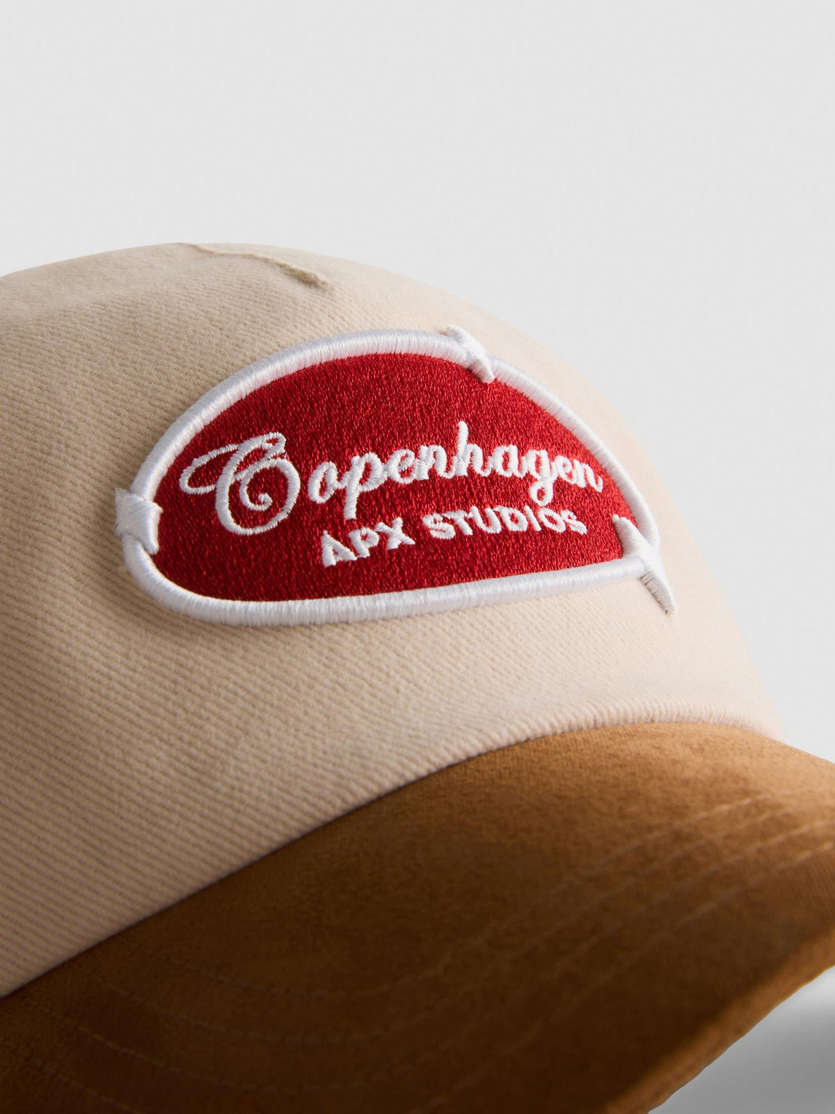 Embroidered Baseball Cap - Ecru