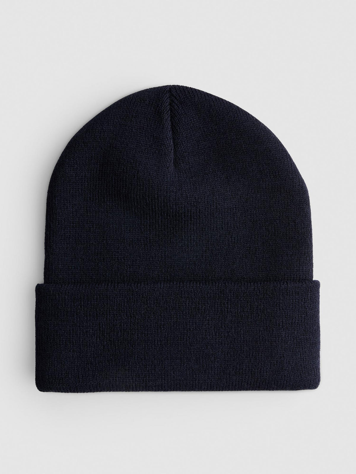 Deep Cuff Beanie Hat - Navy