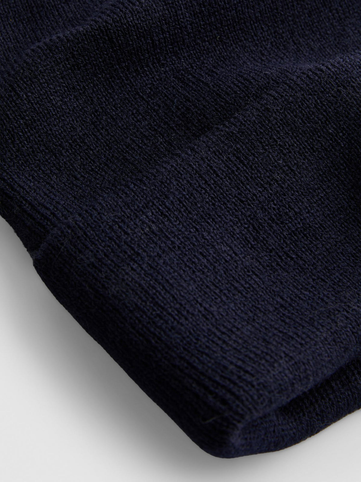 Deep Cuff Beanie Hat - Navy