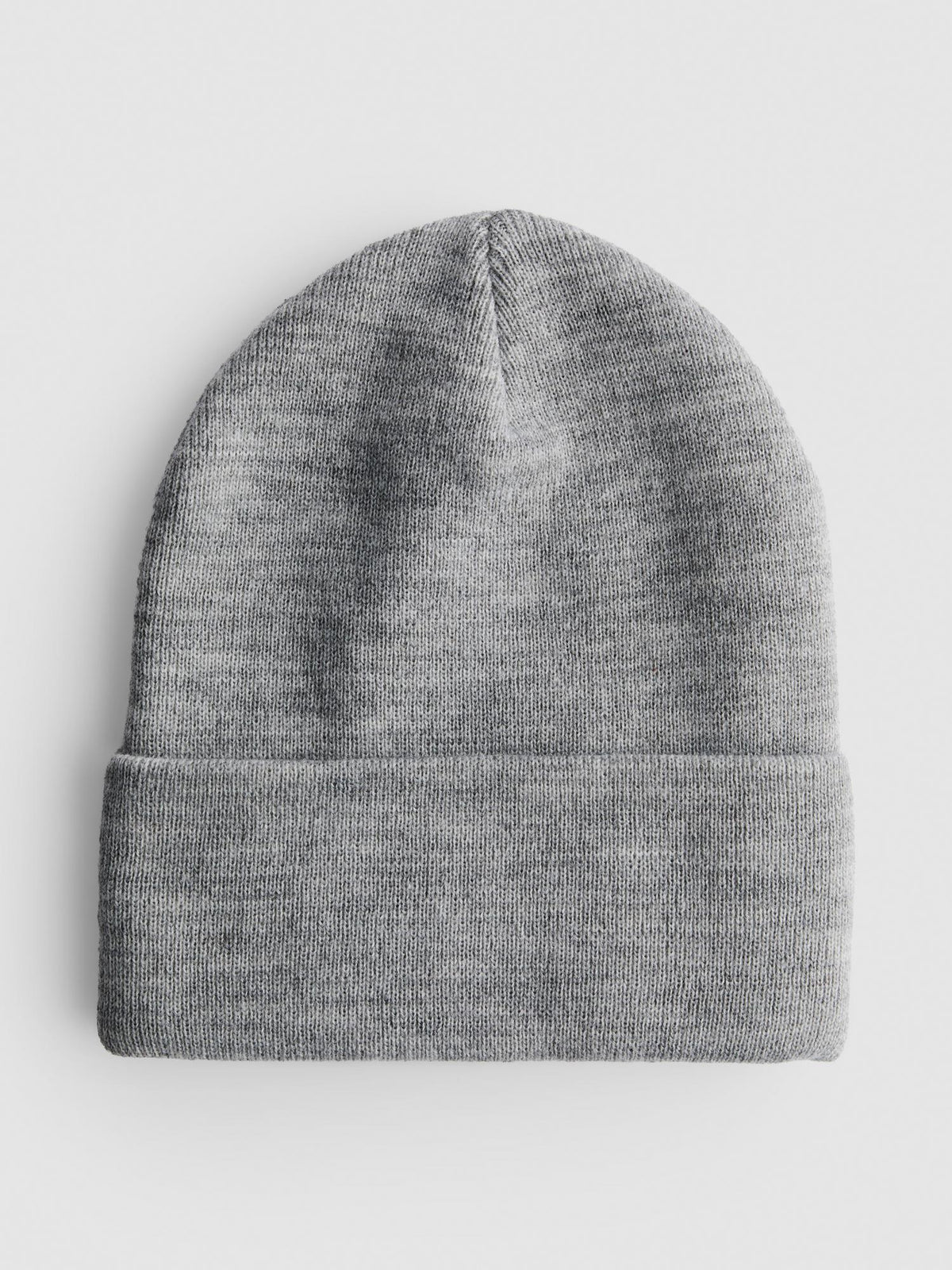 Deep Cuff Beanie Hat - Grey Marl