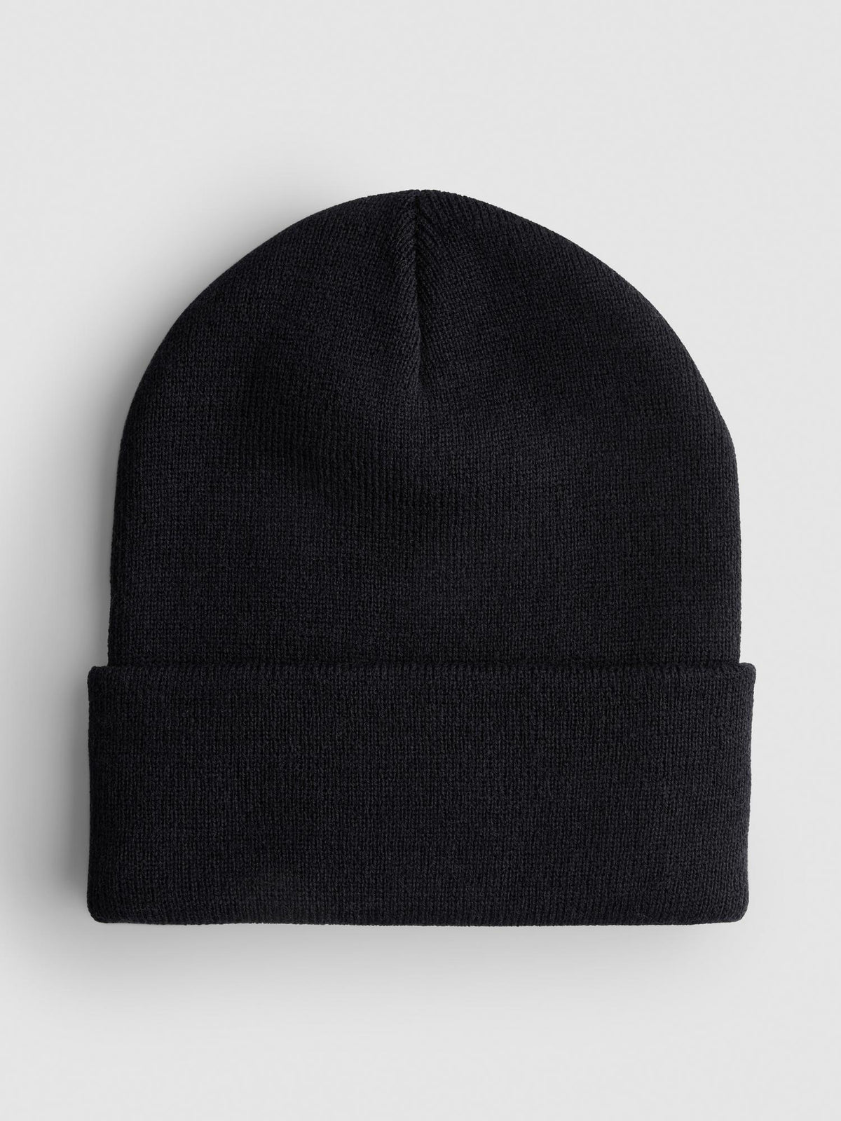 Deep Cuff Beanie Hat - Black