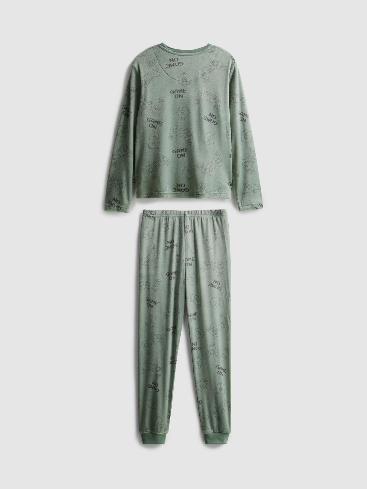 7-15yrs | Gaming Graphic Cosy Pyjamas - Light Green
