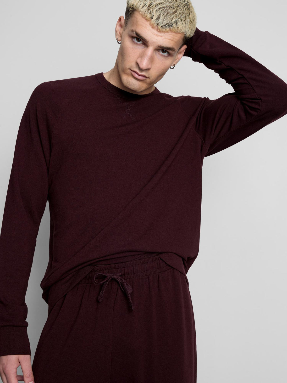 Long Pyjama Set - Burgundy