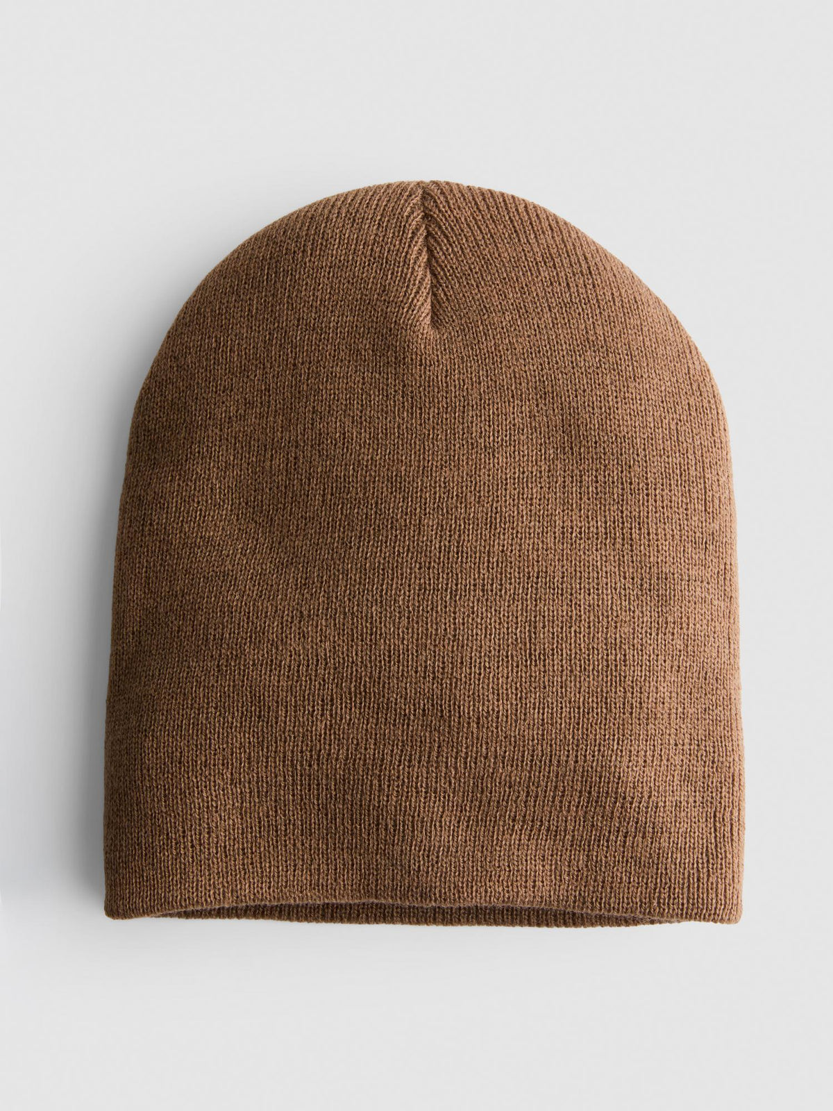 Knitted Beanie Hat - Mocha