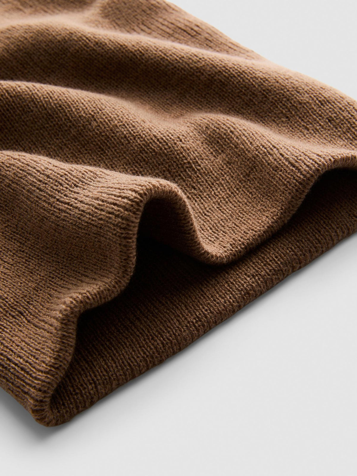 Knitted Beanie Hat - Mocha