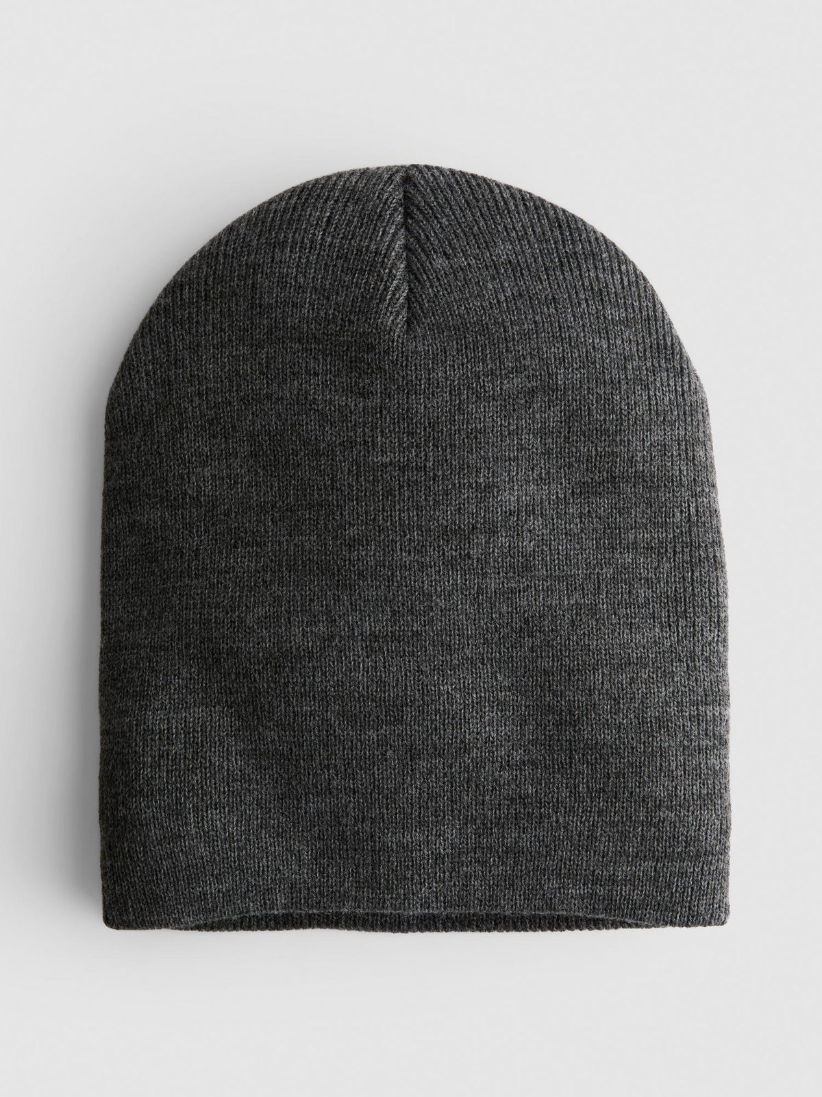 Knitted Beanie Hat - Charcoal