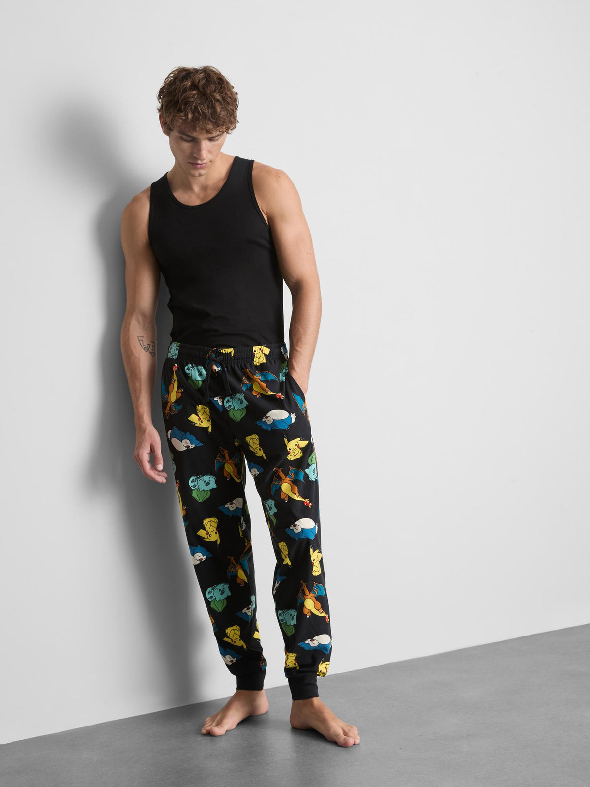 Pokémon All-Over Print Pyjama Bottoms - Black