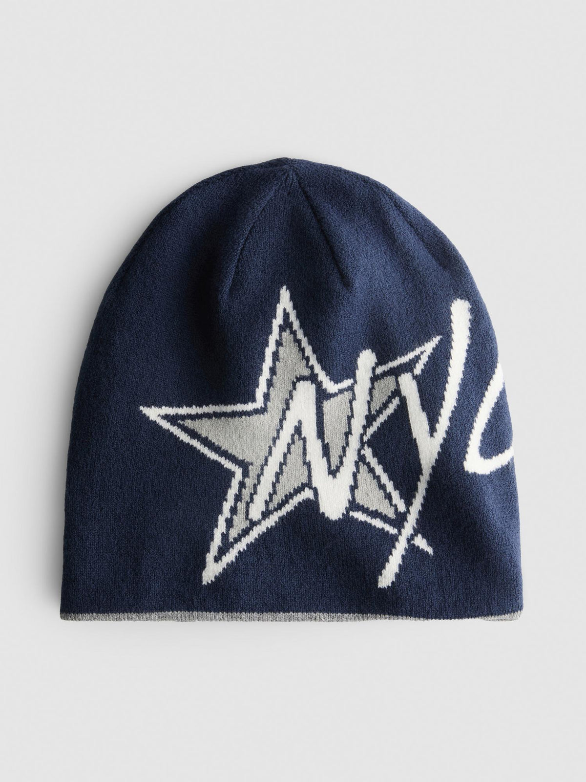 NYC Reversible Beanie Hat - Navy