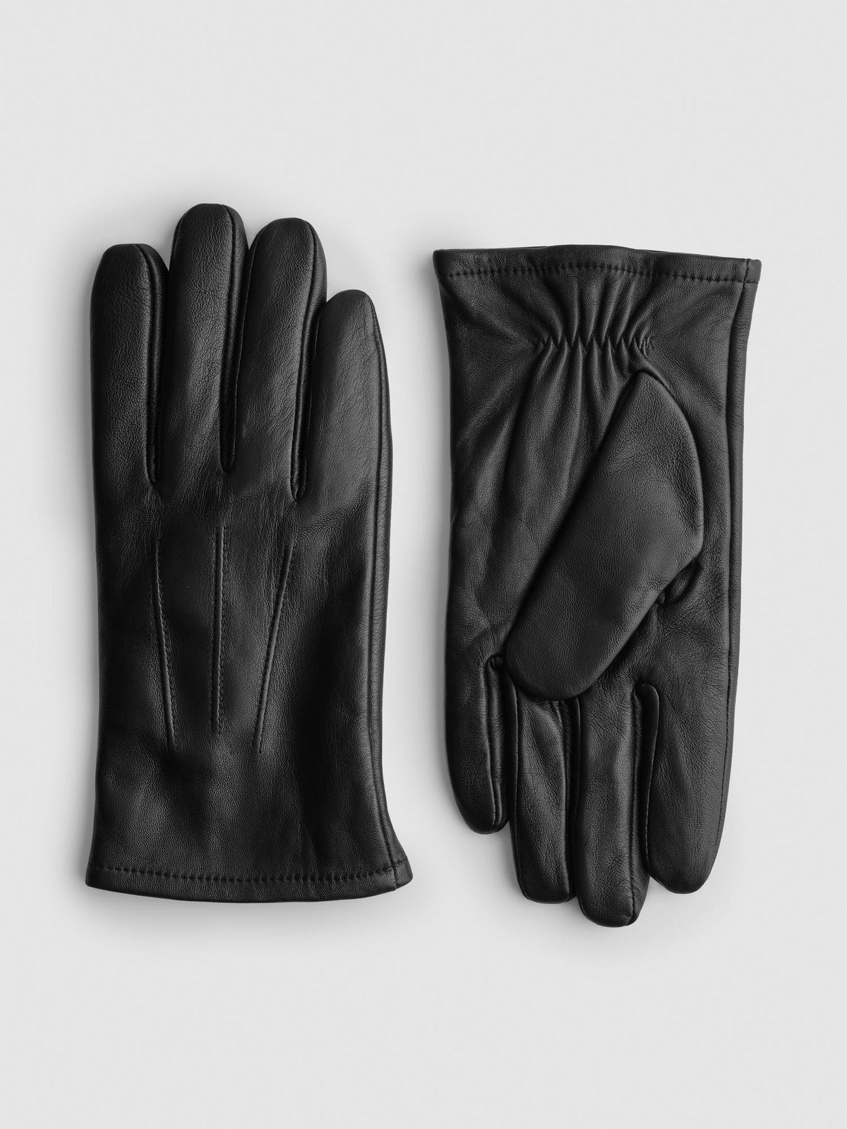 Classic Leather Gloves - Black