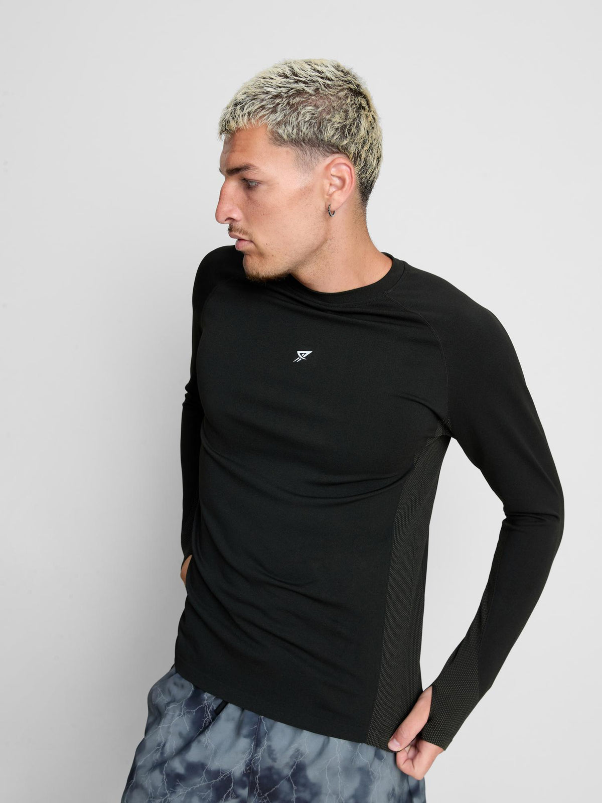 Primark Form | Long Sleeve Gym T-Shirt - Black