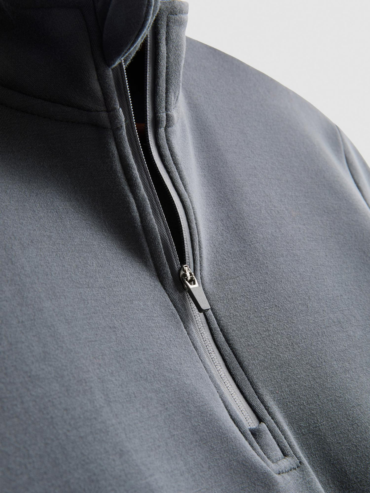 Heat IQ Extra Warm Thermal Fleece Quarter-Zip Top - Grey