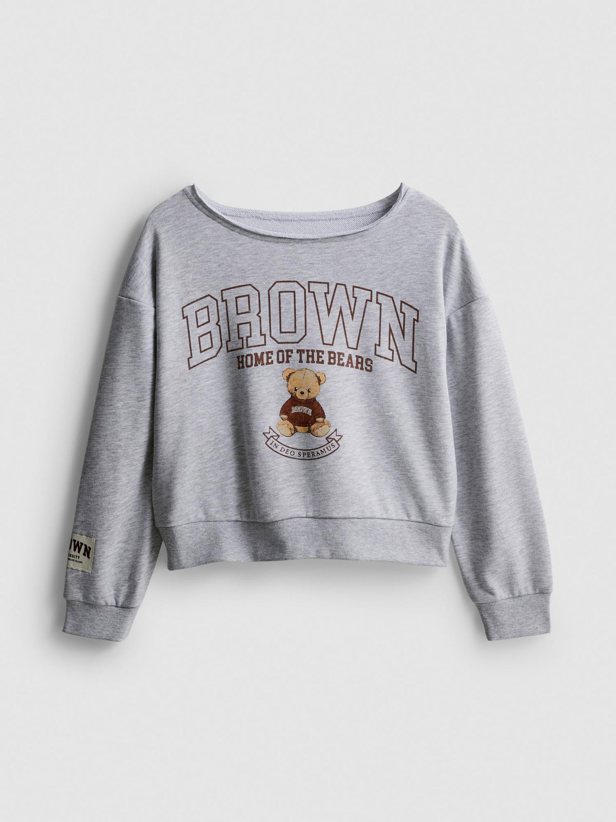 7-15yrs | Brown University Sweatshirt - Grey Marl