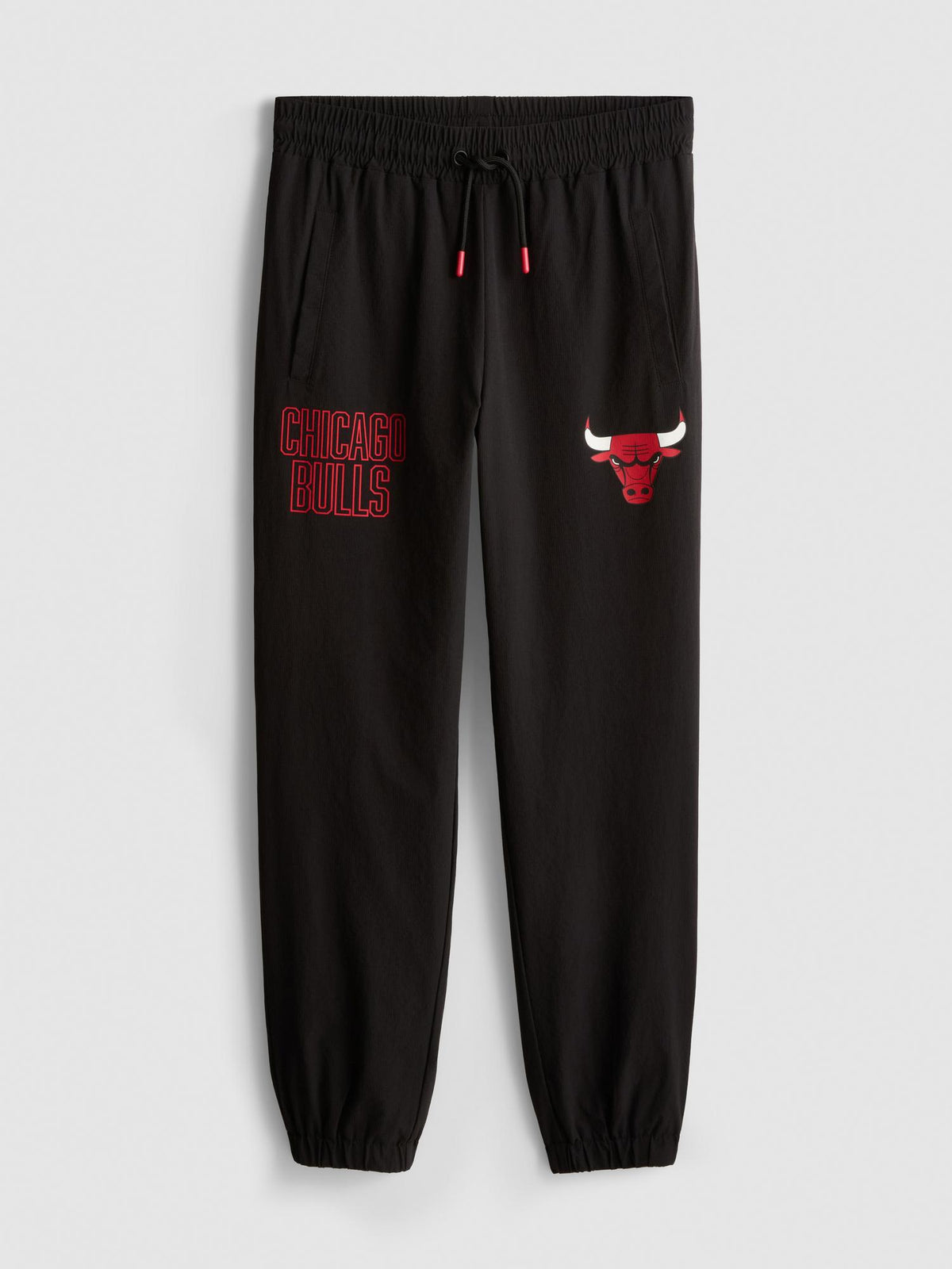 7-15yrs | NBA Chicago Bulls Cuffed Joggers - Black