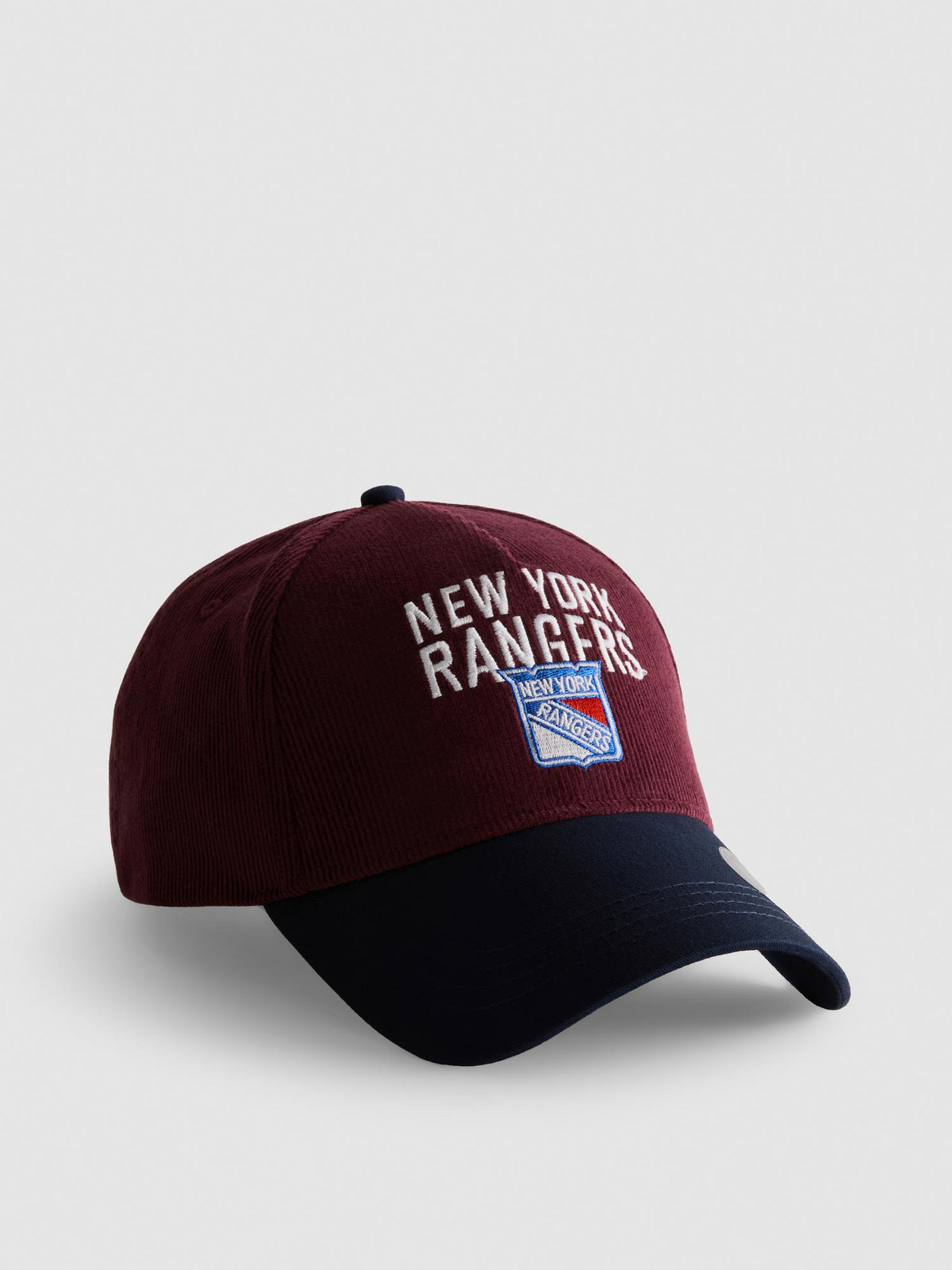NHL New York Rangers Cord Cap - Burgundy