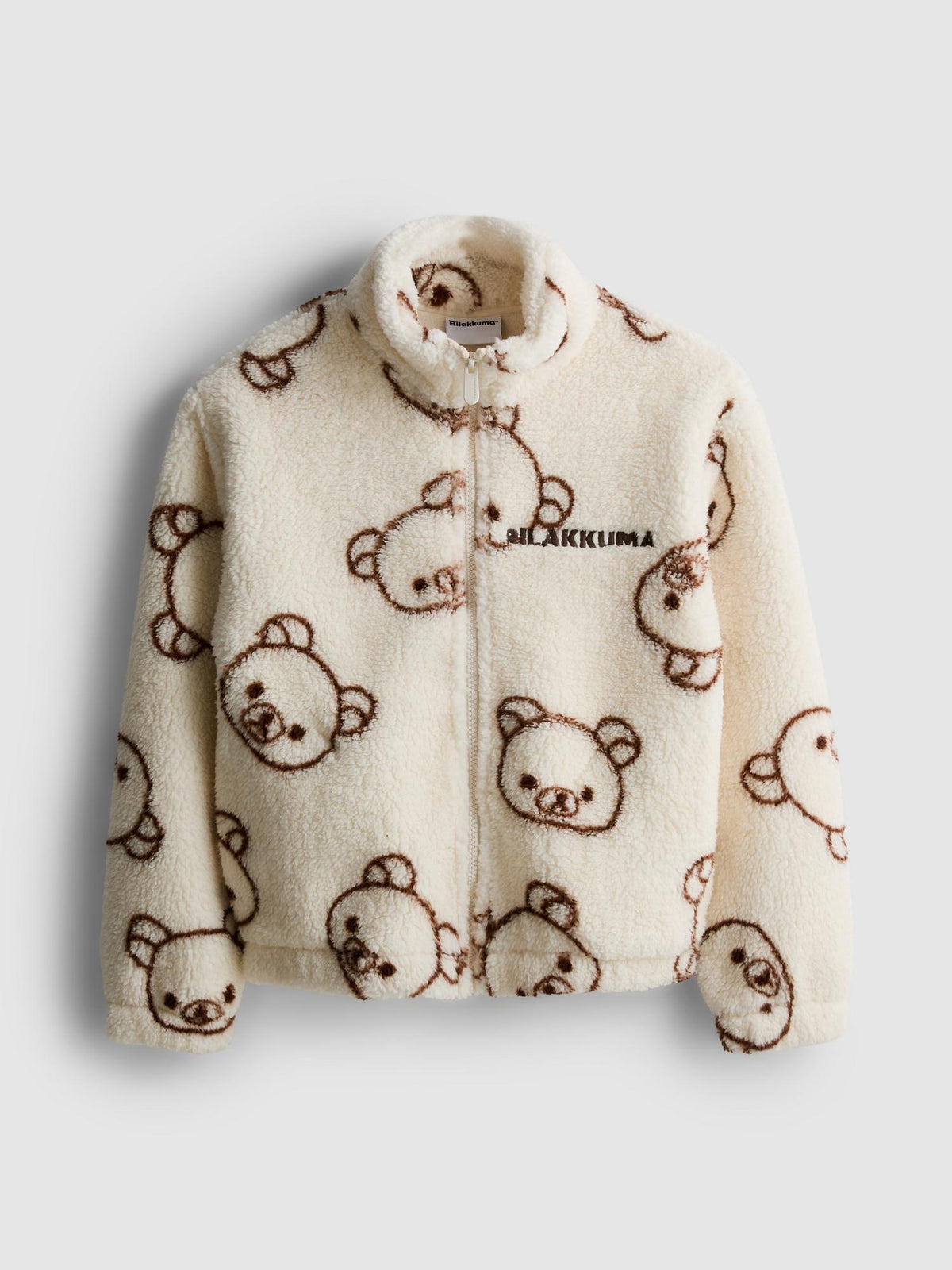 7-15yrs | Rilakkuma Zip-Up Fleece - Ecru