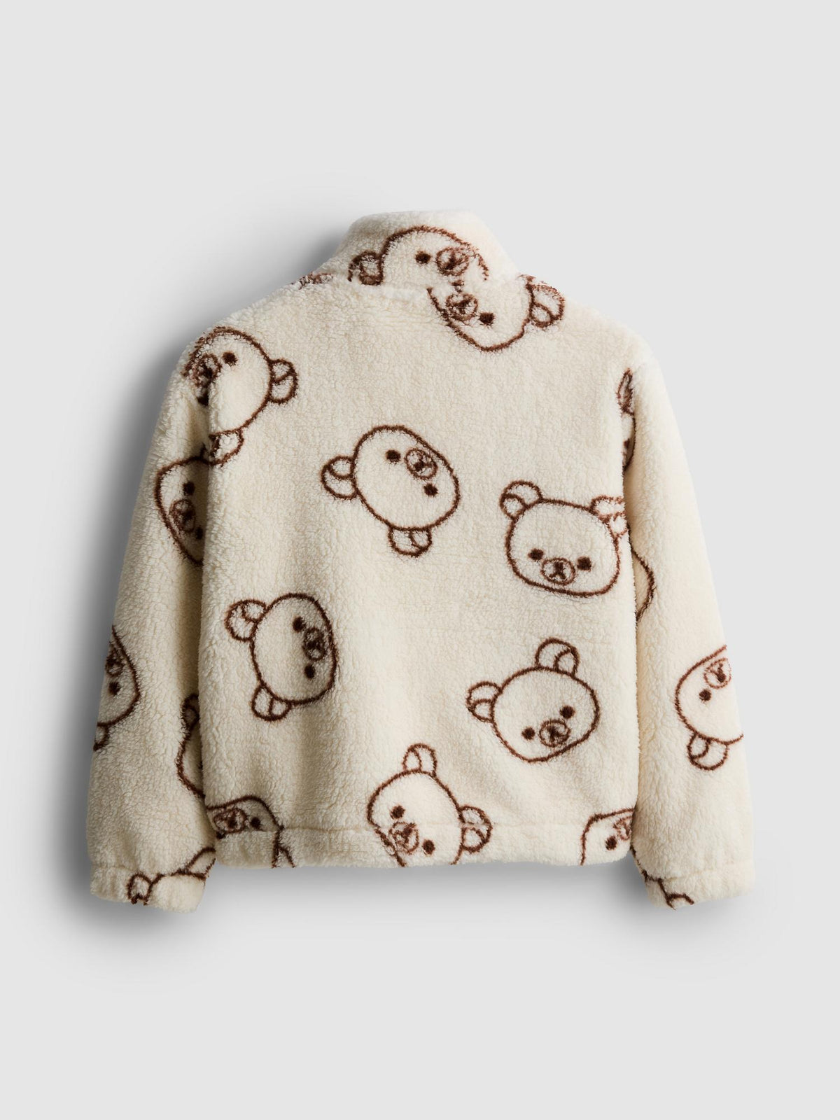 7-15yrs | Rilakkuma Zip-Up Fleece - Ecru