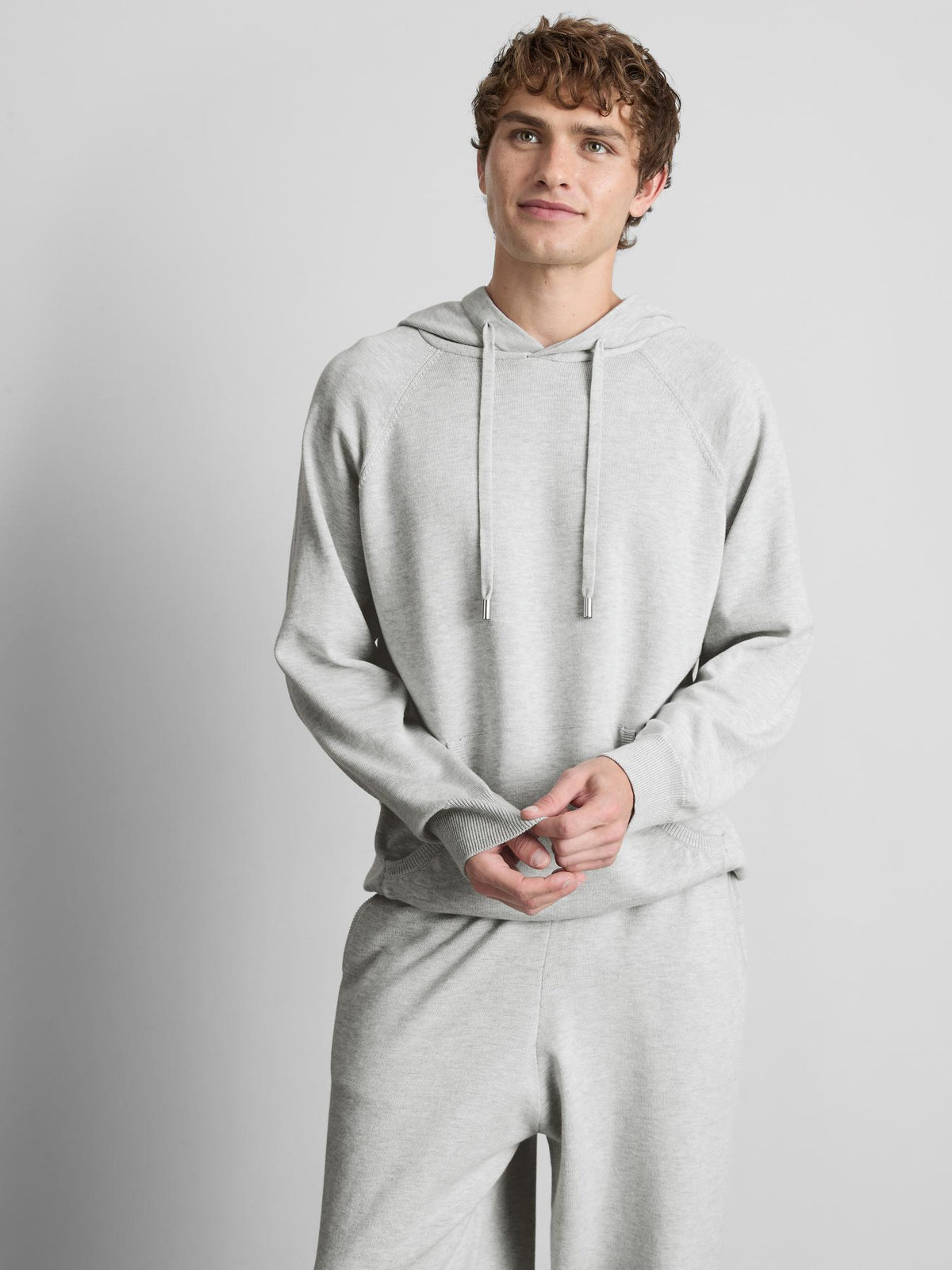 Relaxed Lounge Hoodie - Light Grey