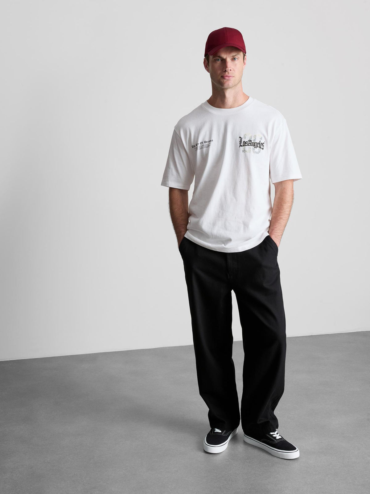 Pure Cotton Los Angeles Graphic T-Shirt - White