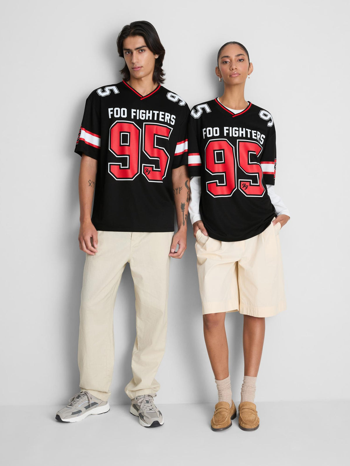 Foo Fighters Mesh Band T-Shirt - Black