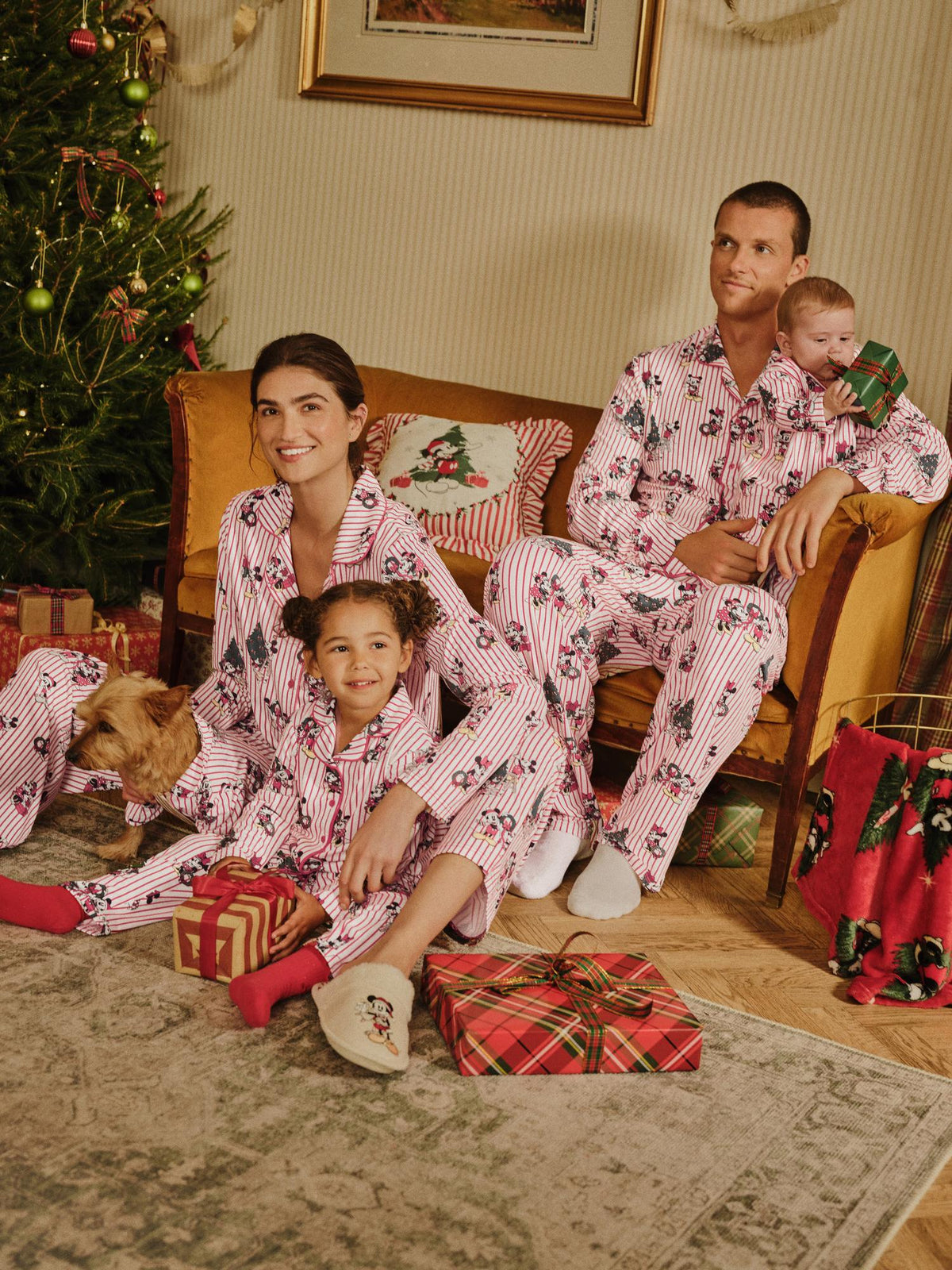 Men’s Disney’s Mickey Mouse Family Christmas Pyjamas - Red