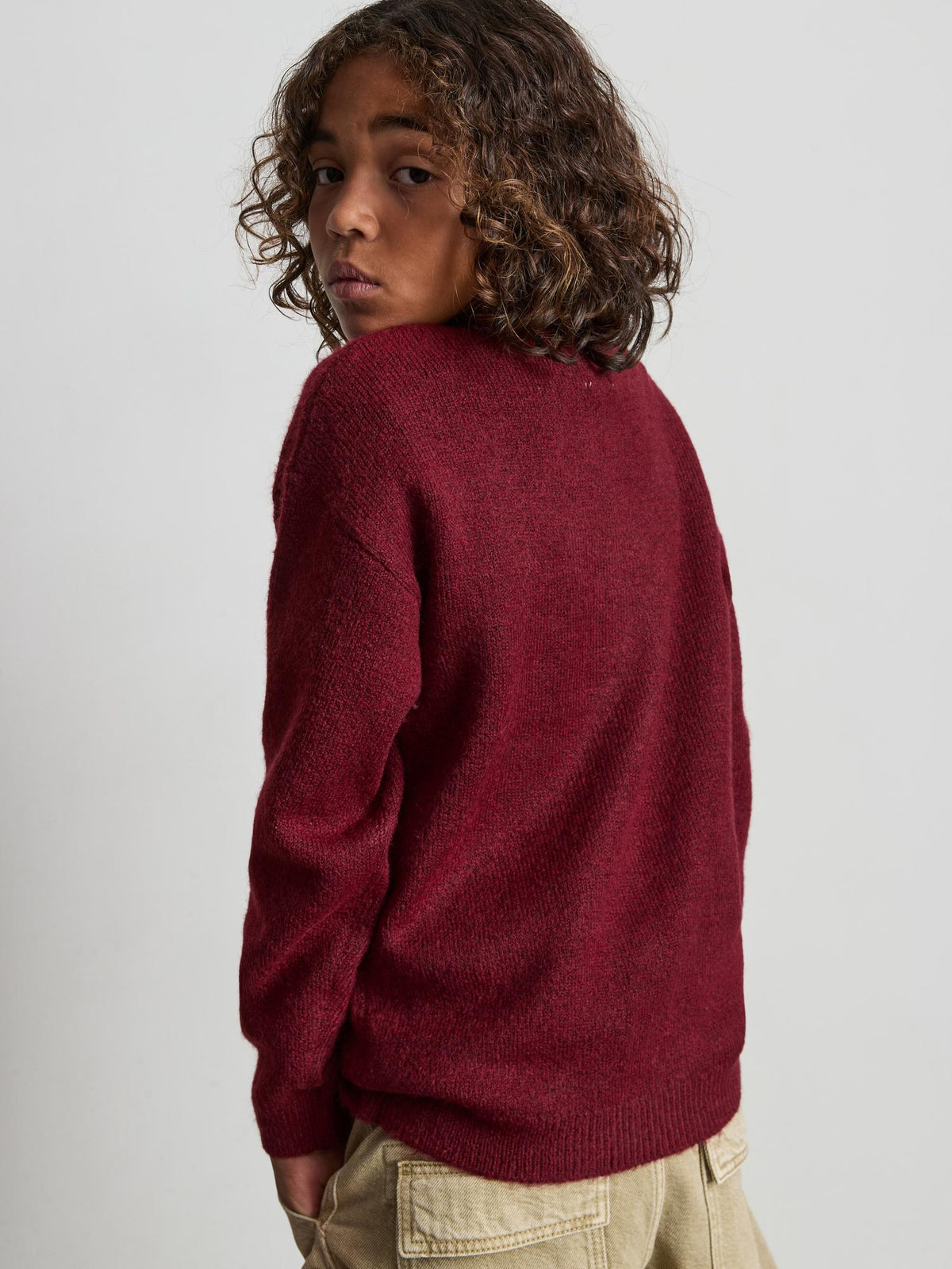7-15yrs | Disney’s Winnie the Pooh Christmas Jumper - Burgundy