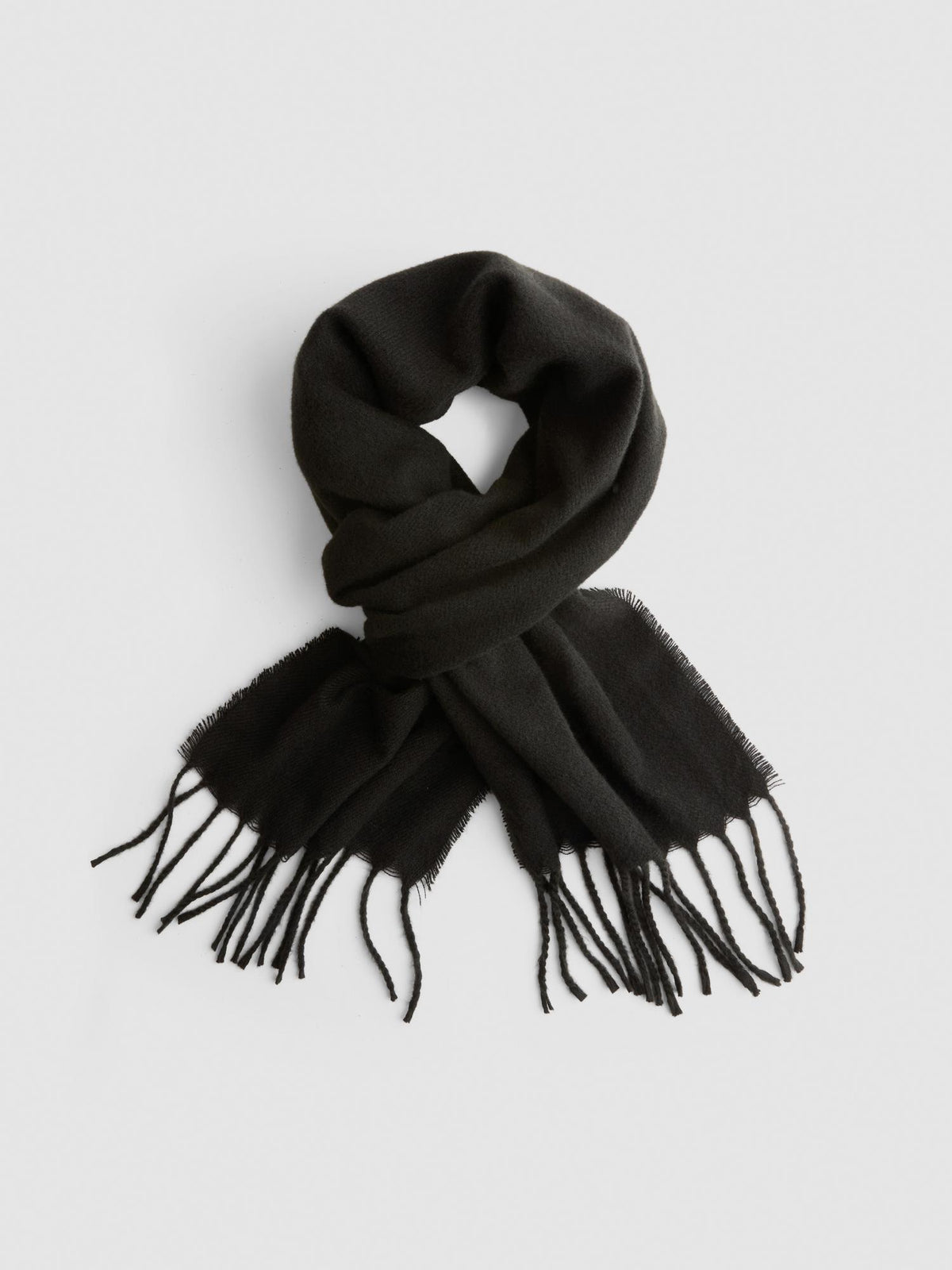 Fringed Scarf - Black