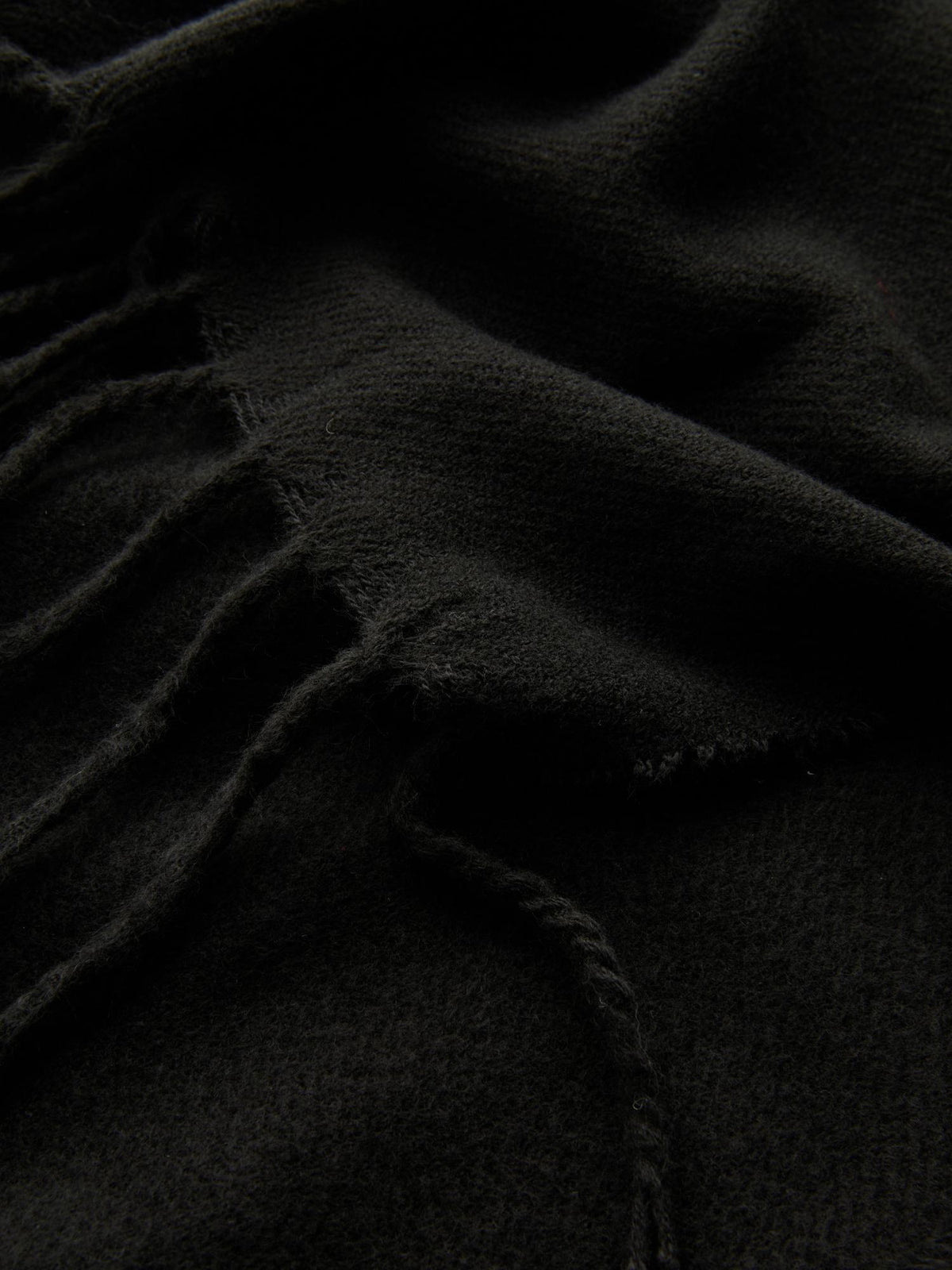 Fringed Scarf - Black